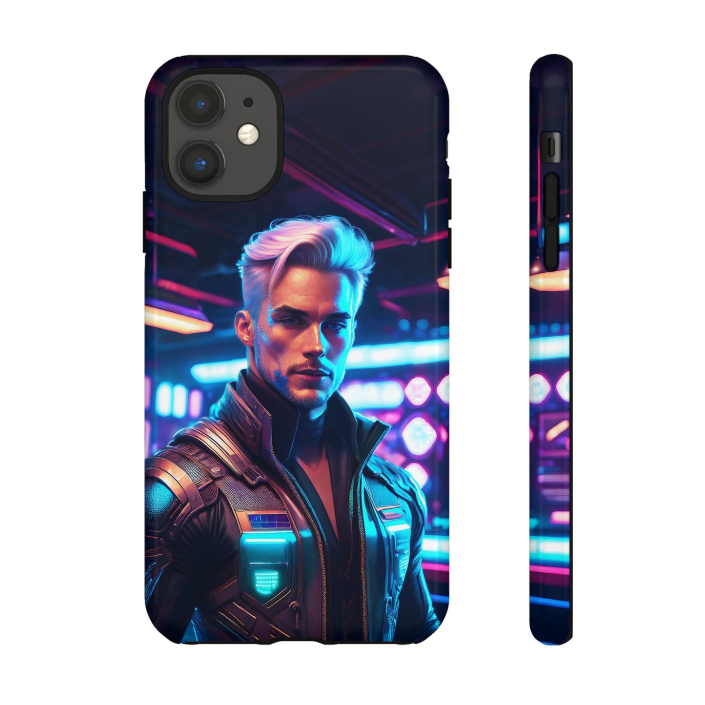 Futuristic Cyberpunk Male Cell Phone Case 008