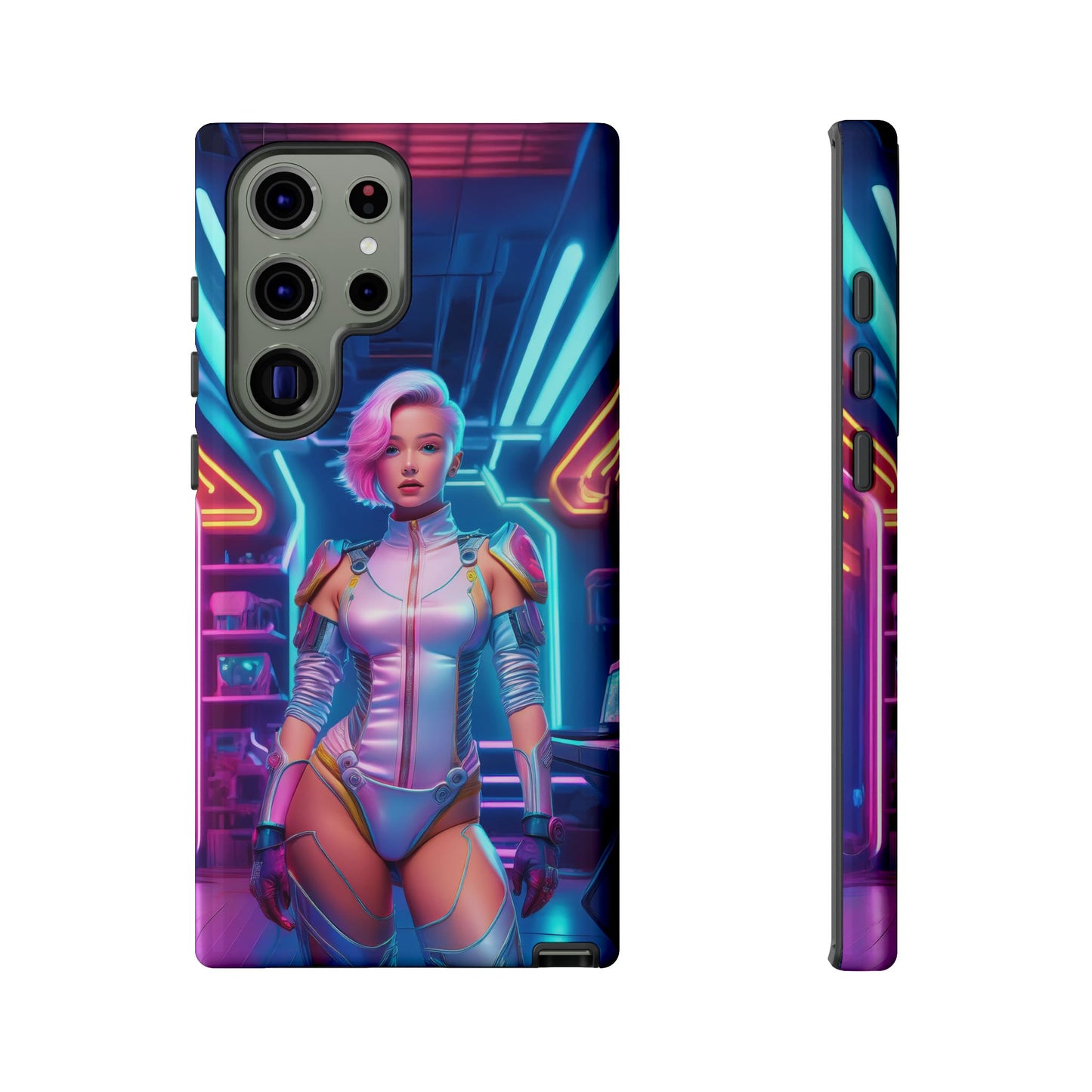 Futuristic Cyberpunk Female Cell Phone Case 002