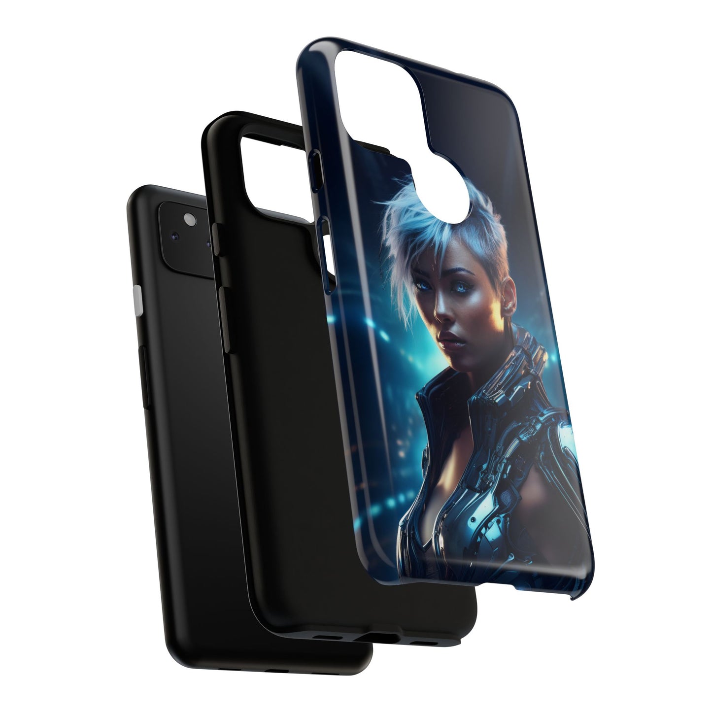 Futuristic Cyberpunk Female Cell Phone Case 027