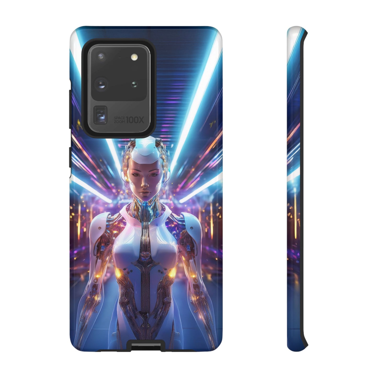 Futuristic Human Android Hybrid Cell Phone Case 007