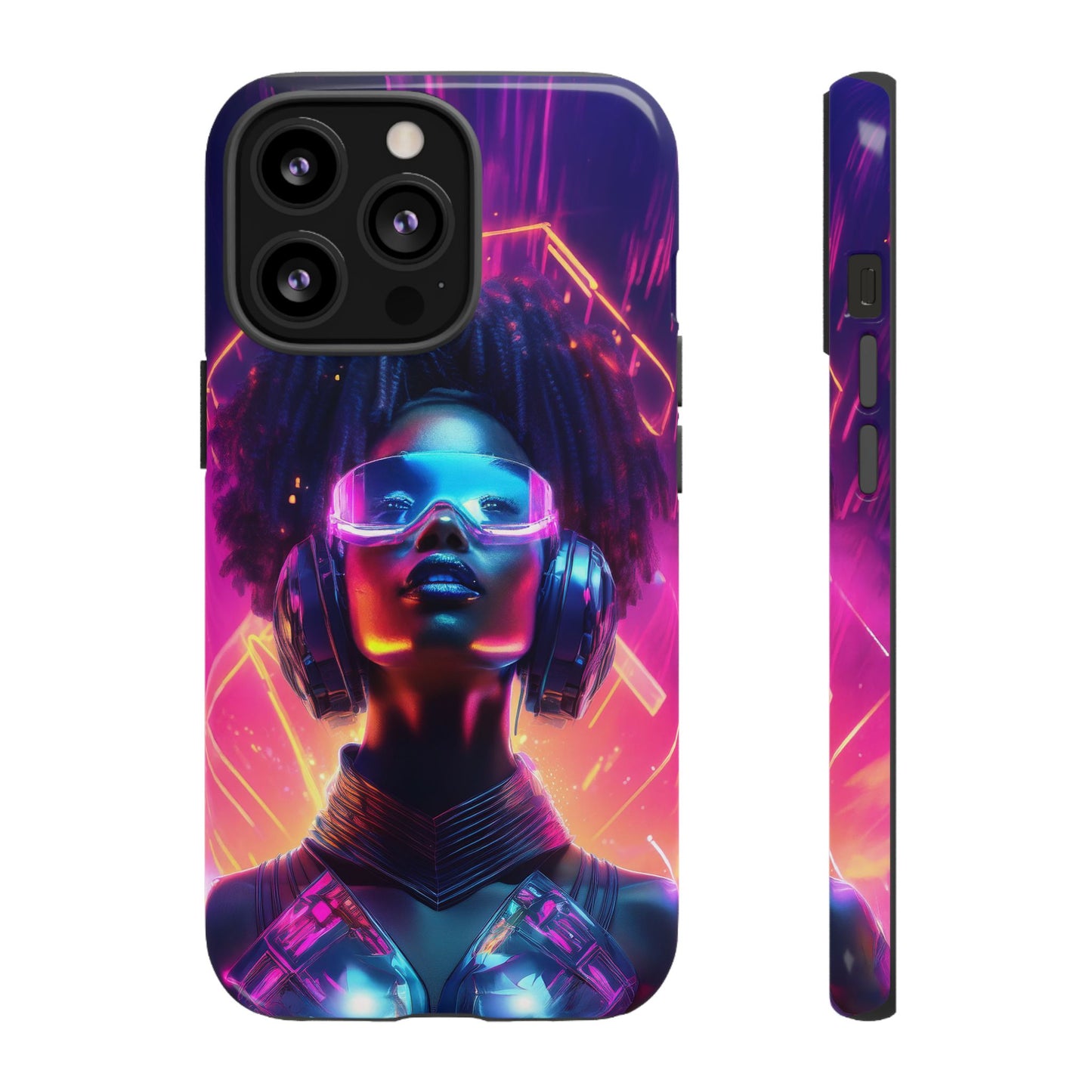 Futuristic Cyberpunk Female Cell Phone Case 030