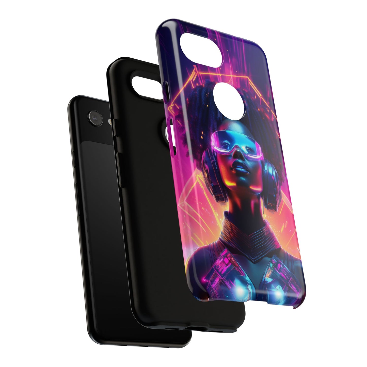 Futuristic Cyberpunk Female Cell Phone Case 030