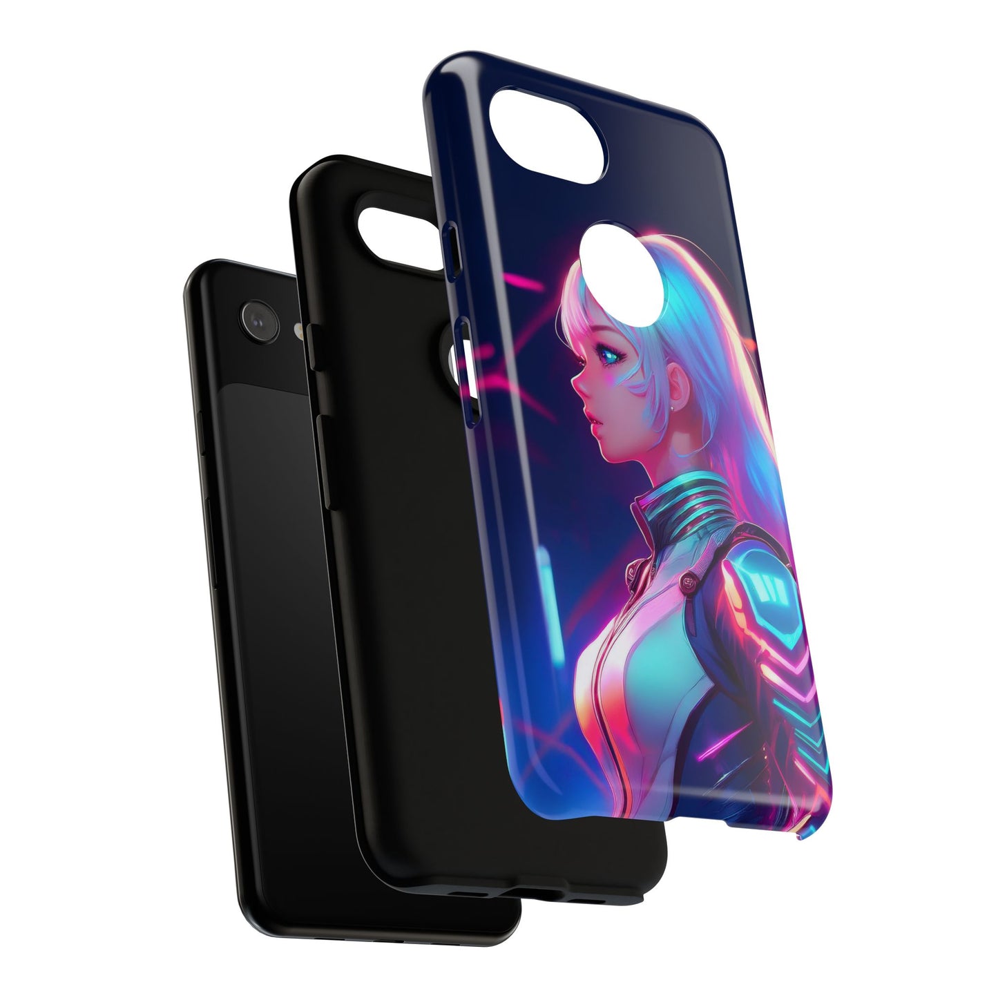 Futuristic Cyberpunk Female Cell Phone Case 009