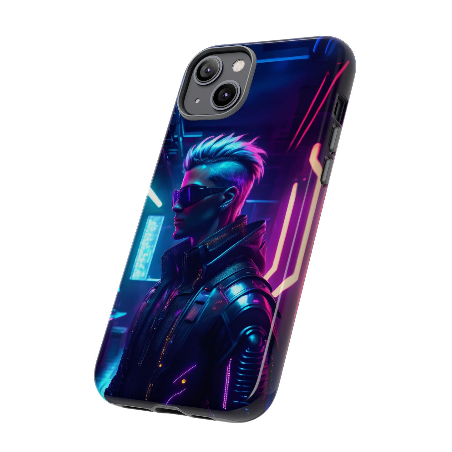 Futuristic Cyberpunk Male Cell Phone Case 002