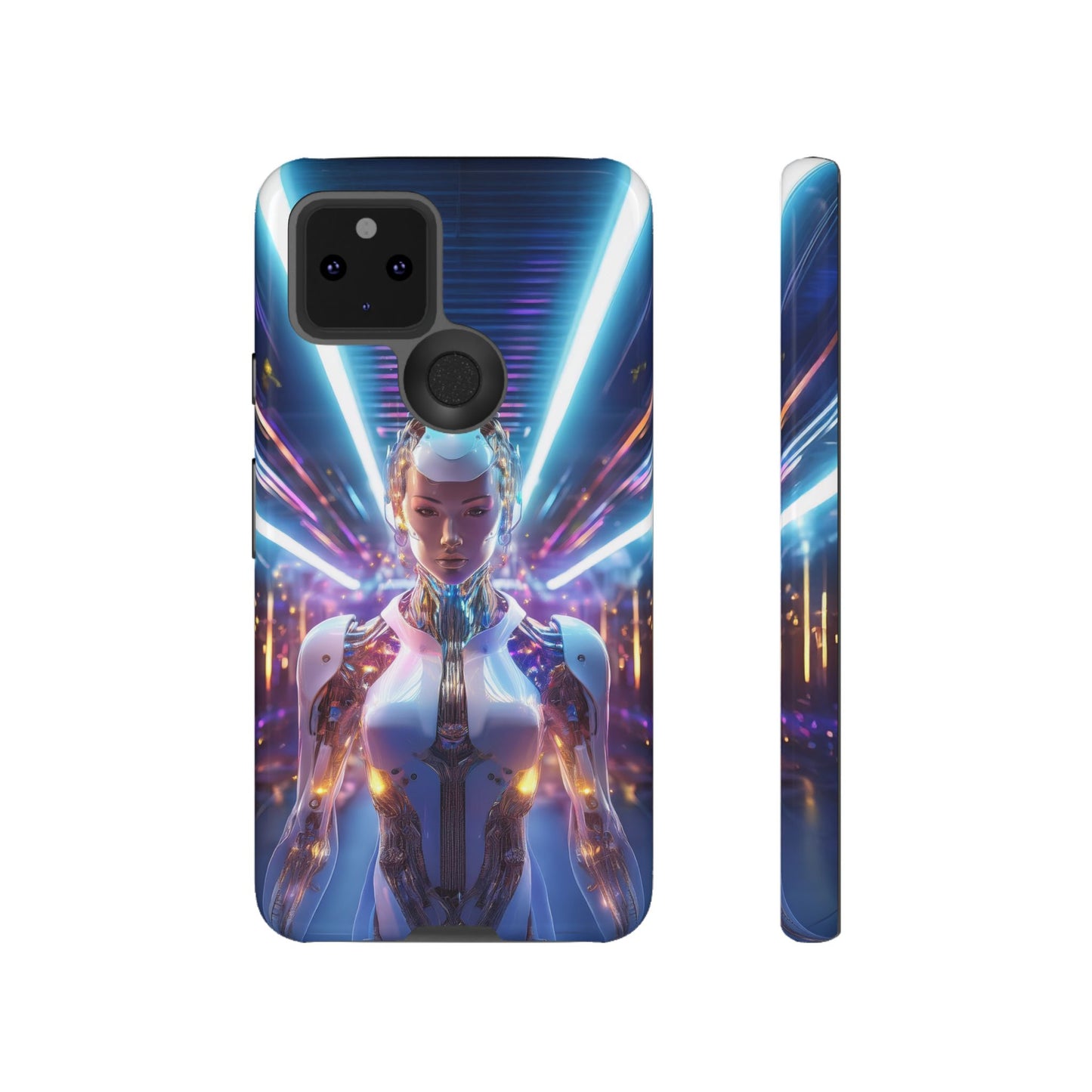 Futuristic Human Android Hybrid Cell Phone Case 007