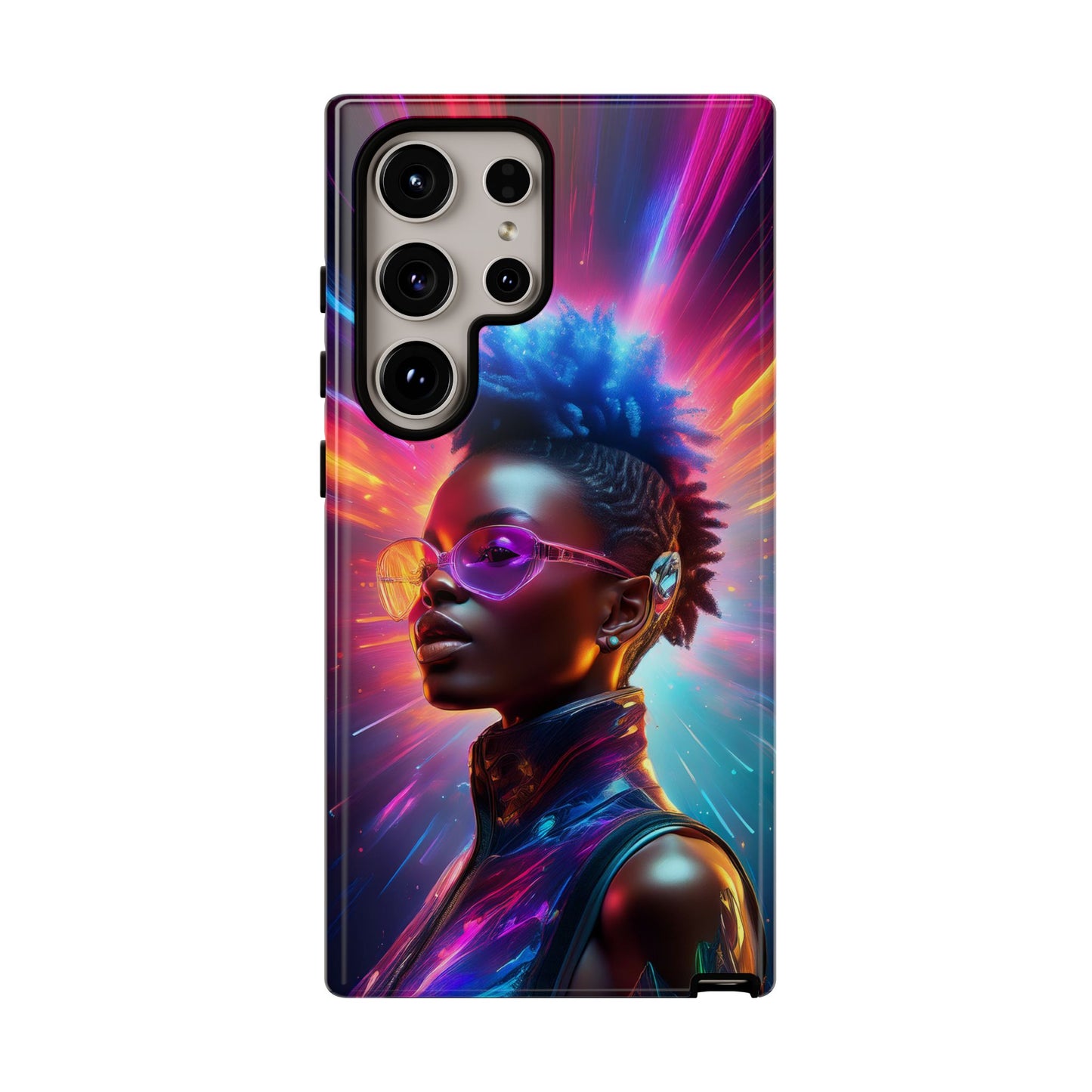 Futuristic Cyberpunk Female Cell Phone Case 026