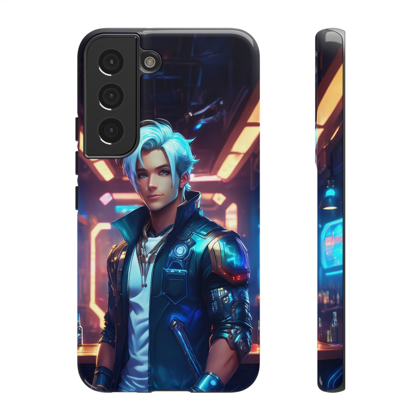 Futuristic Cyberpunk Male Cell Phone Case 009