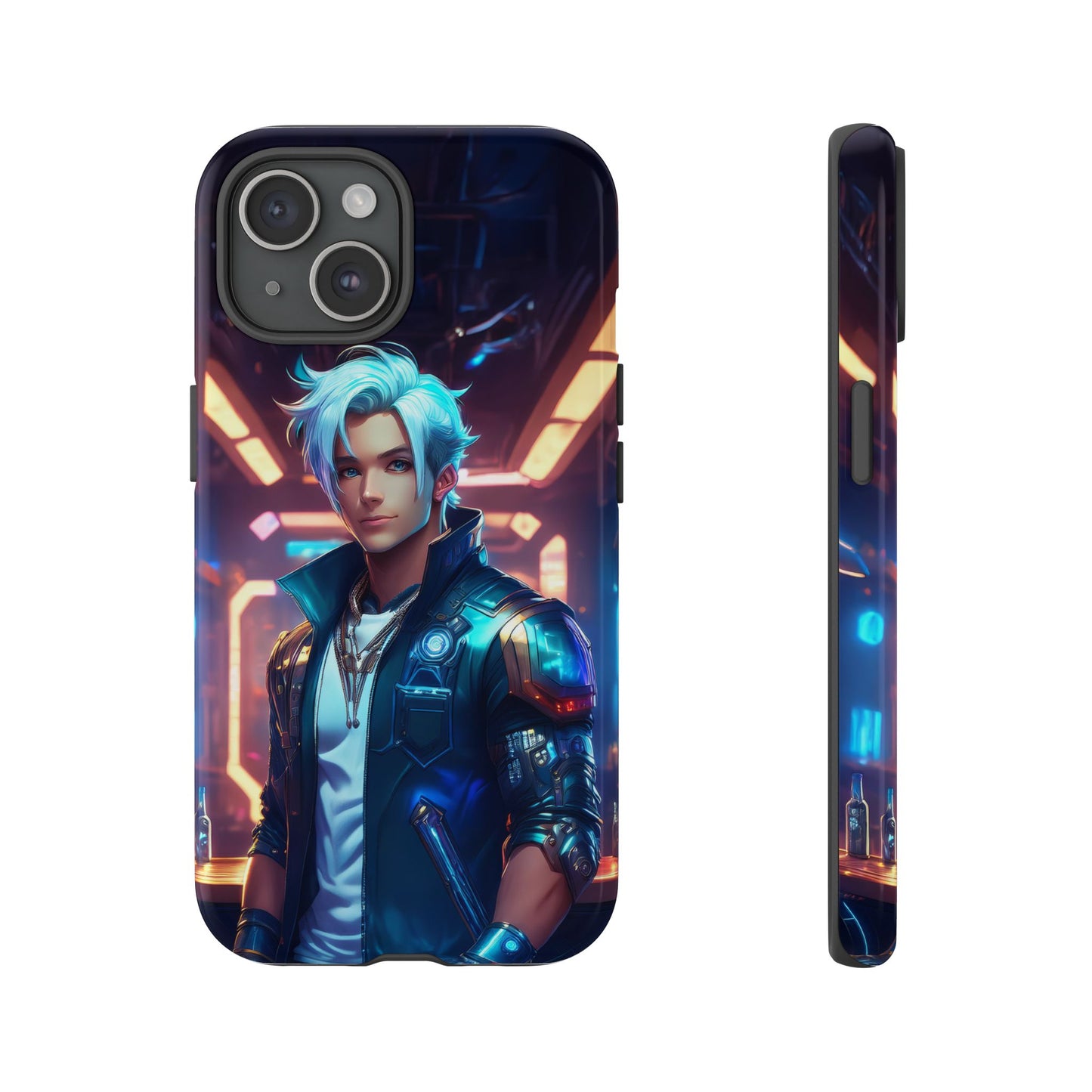 Futuristic Cyberpunk Male Cell Phone Case 009