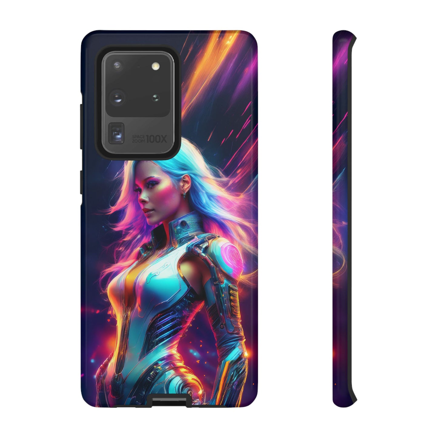 Futuristic Cyberpunk Female Cell Phone Case 012