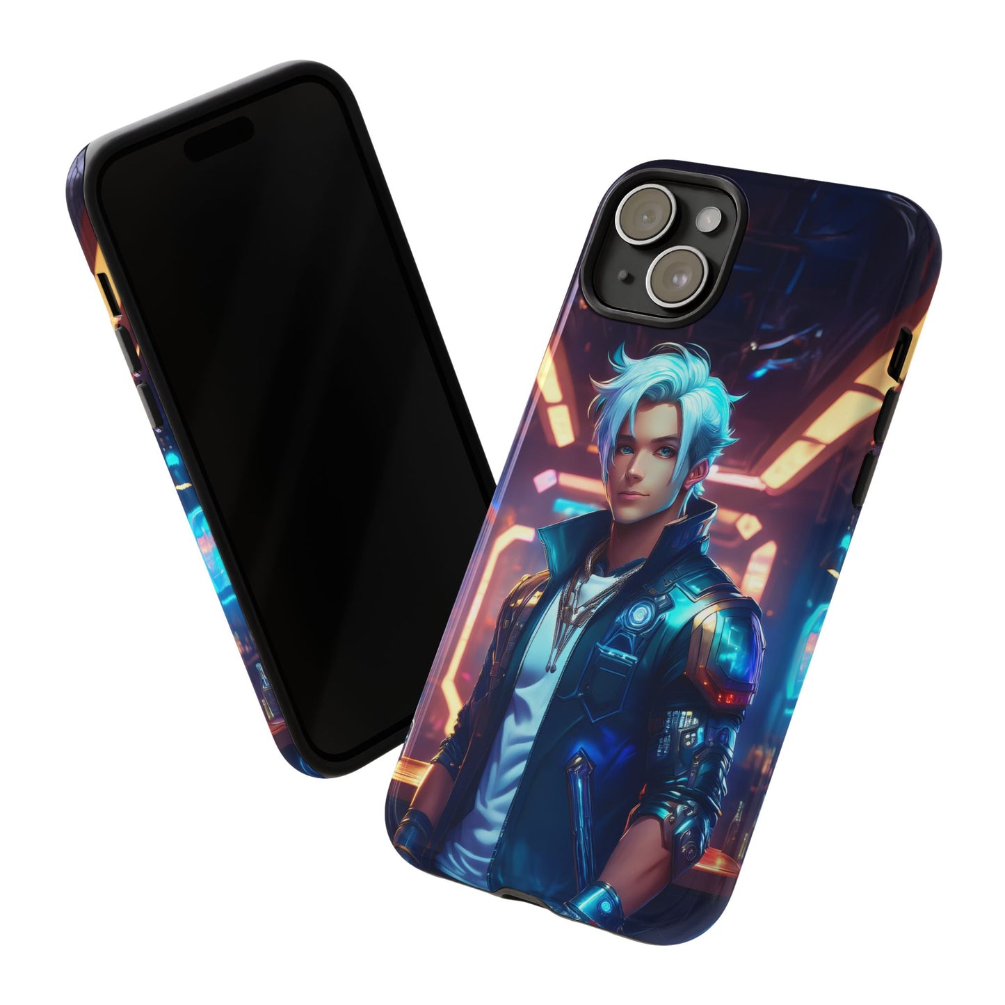 Futuristic Cyberpunk Male Cell Phone Case 009