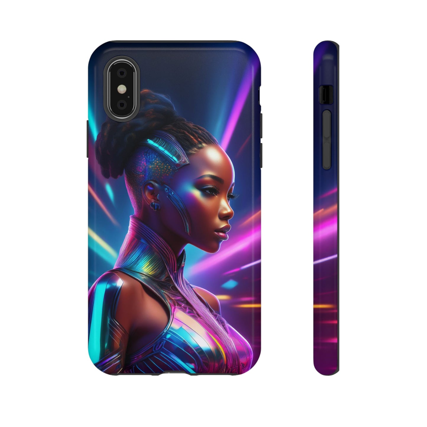 Futuristic Cyberpunk Female Cell Phone Case 014