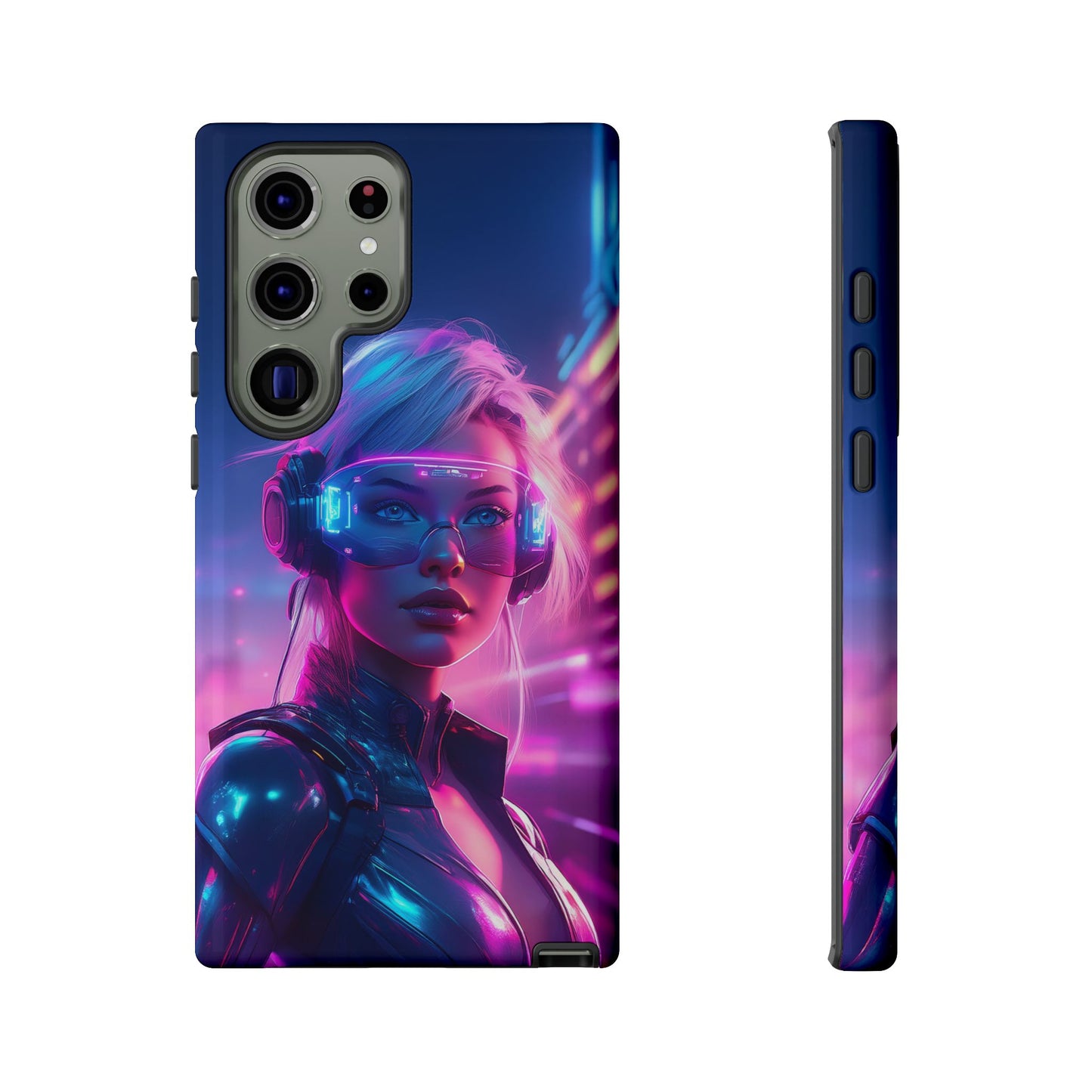 Futuristic Cyberpunk Female Cell Phone Case 029