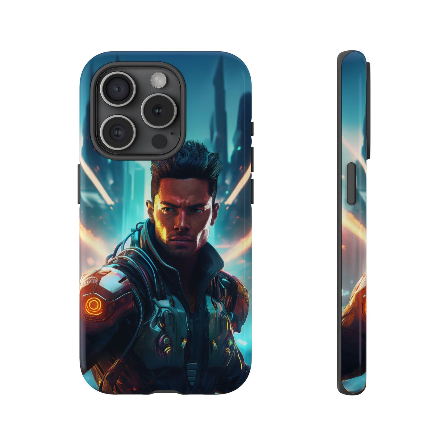 Futuristic Cyberpunk Male Cell Phone Case 015