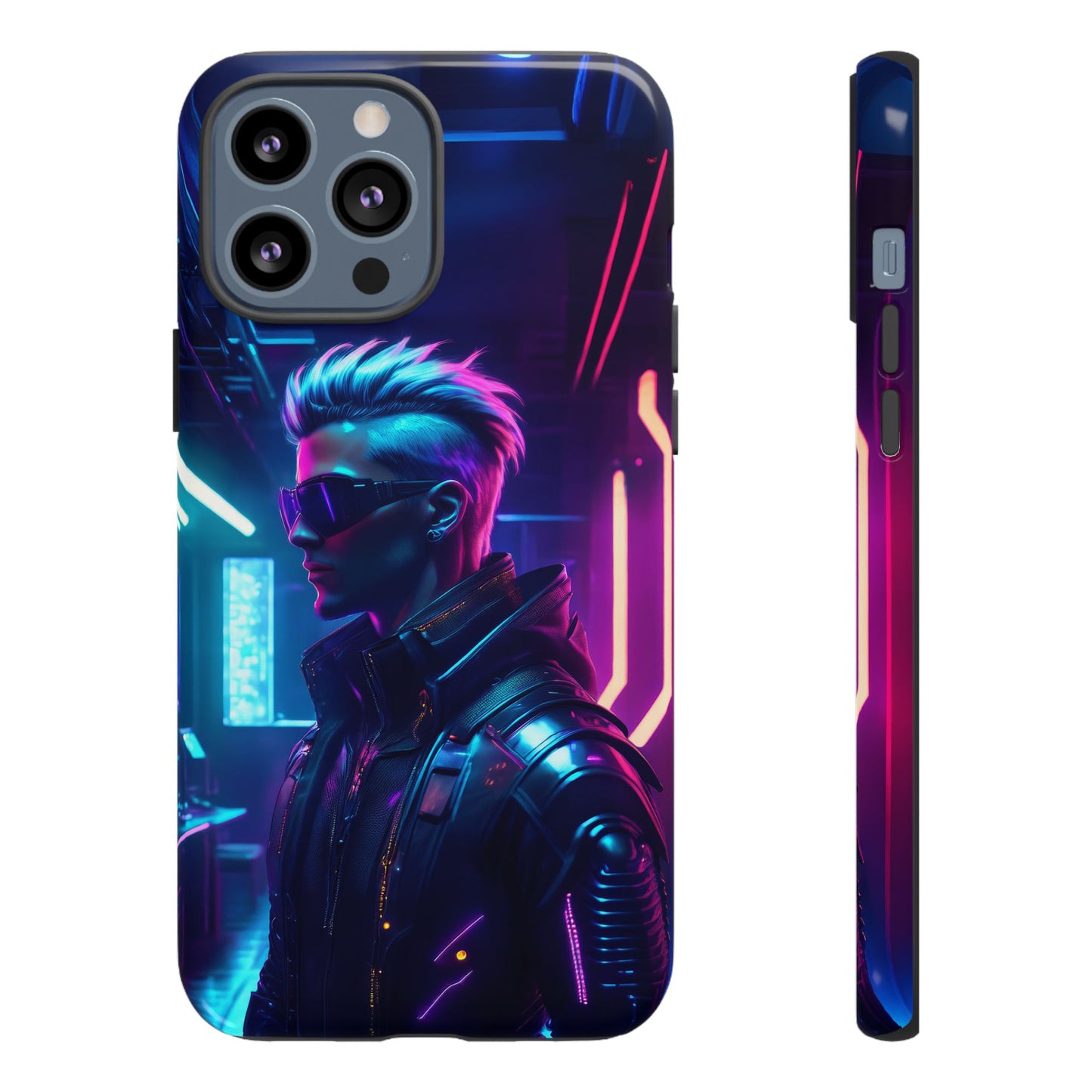 Futuristic Cyberpunk Male Cell Phone Case 002