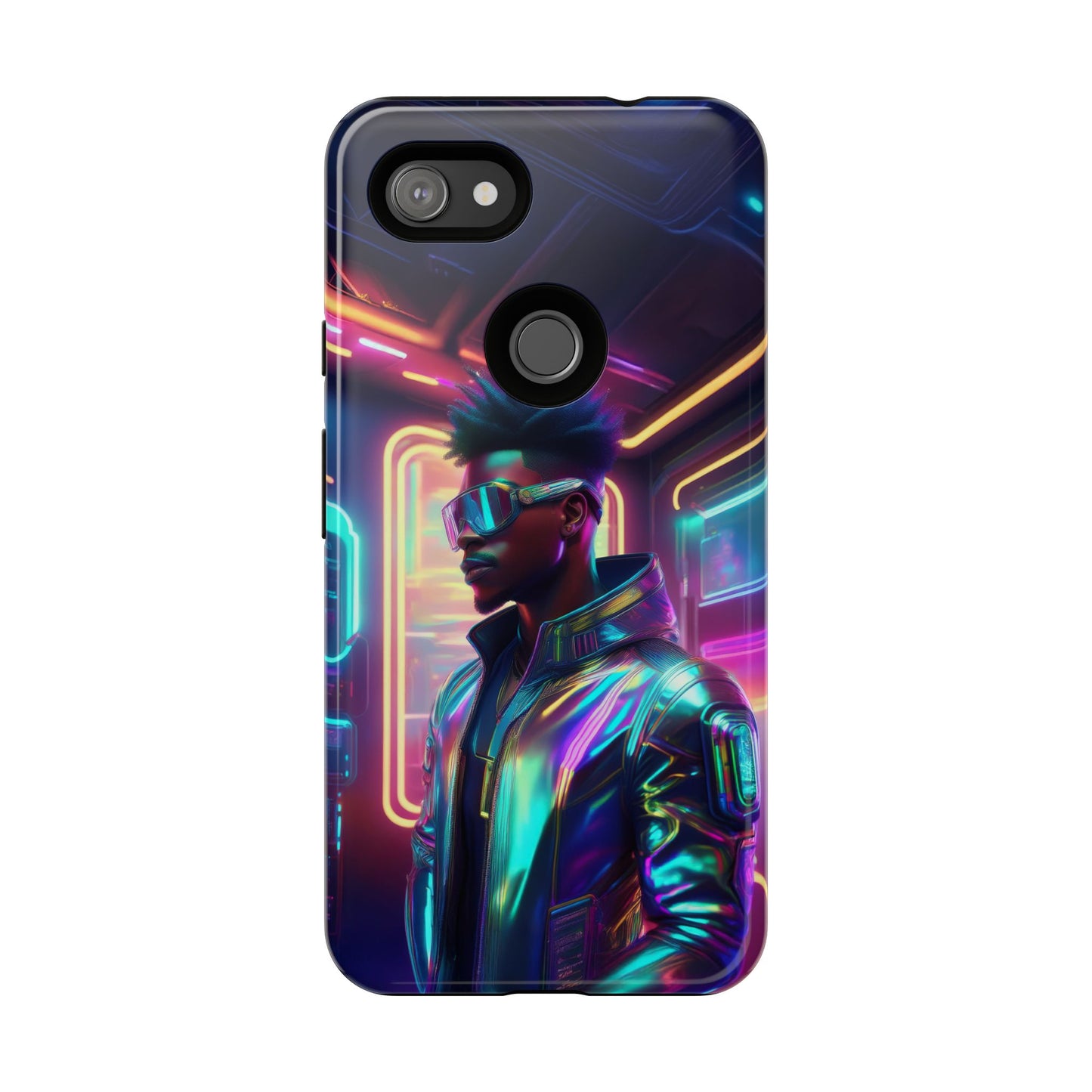 Futuristic Cyberpunk Male Cell Phone Case 004