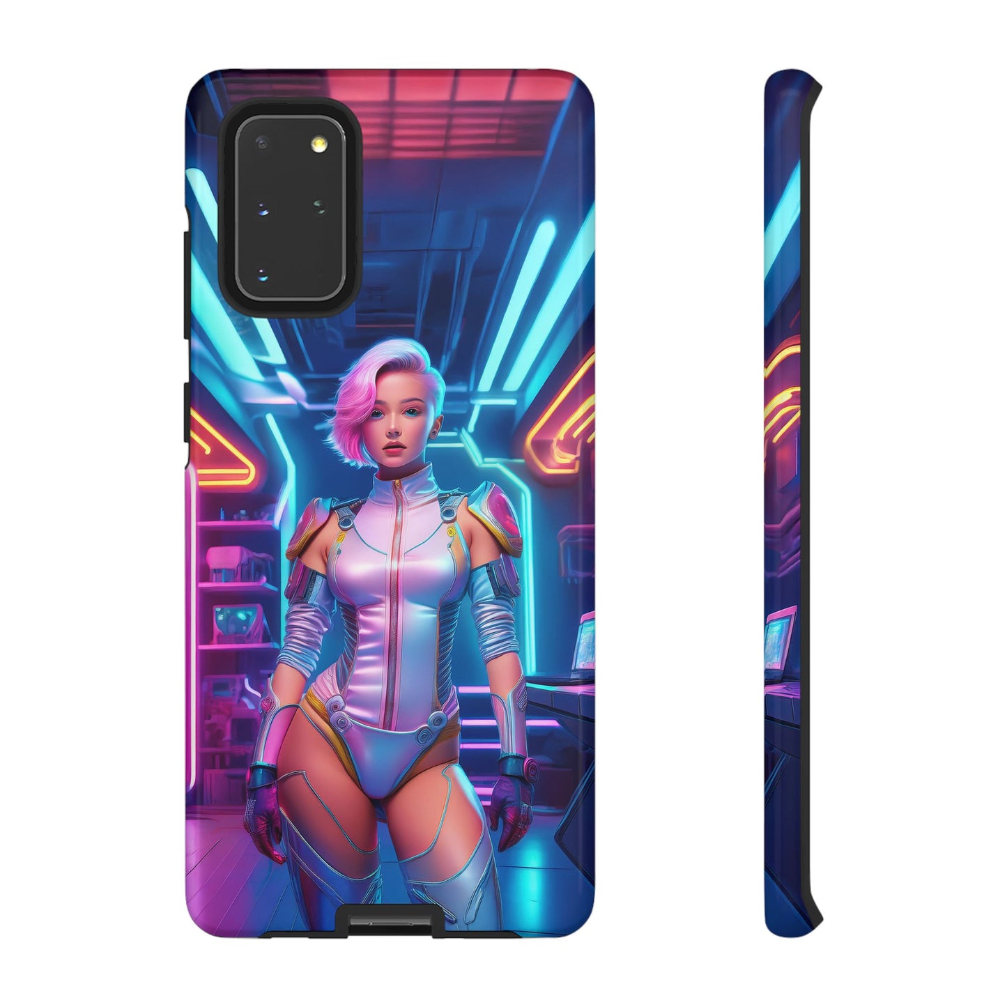 Futuristic Cyberpunk Female Cell Phone Case 002