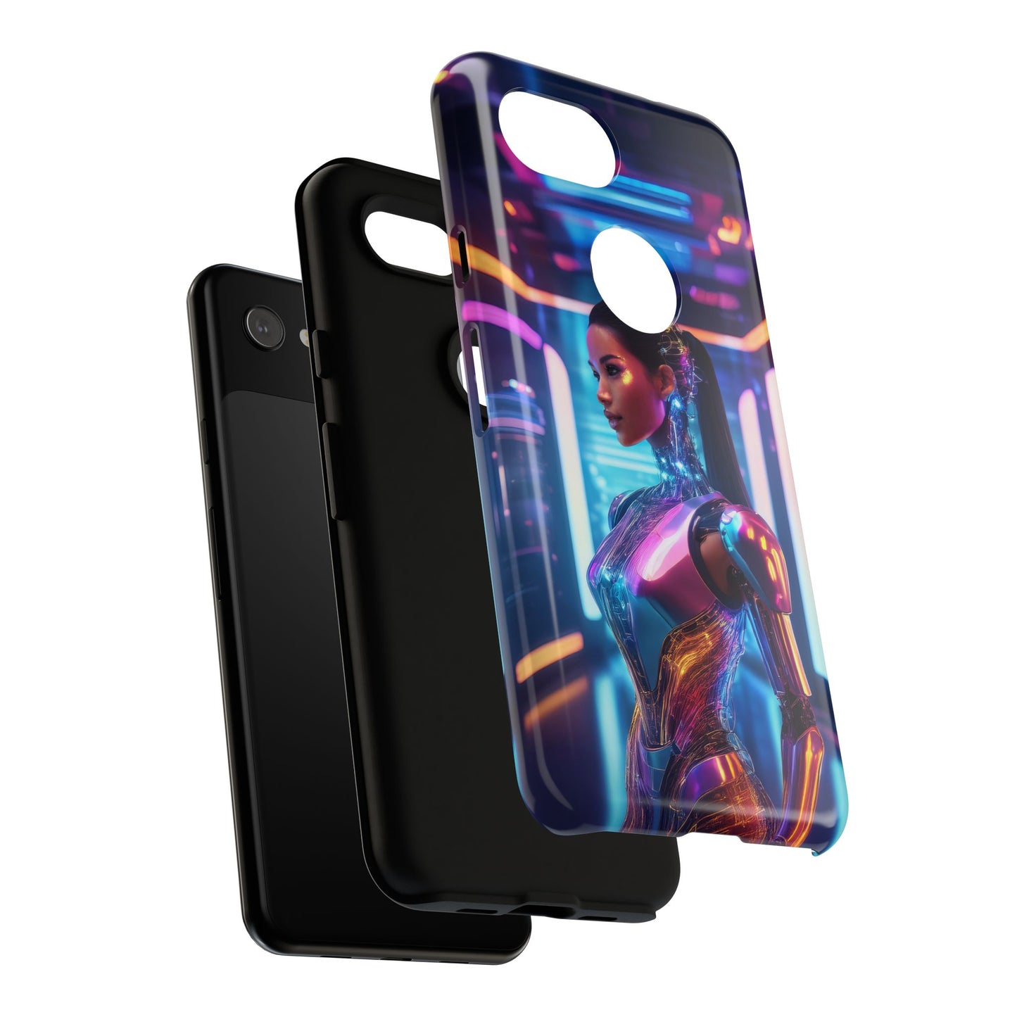 Futuristic Human Android Hybrid Cell Phone Case 016