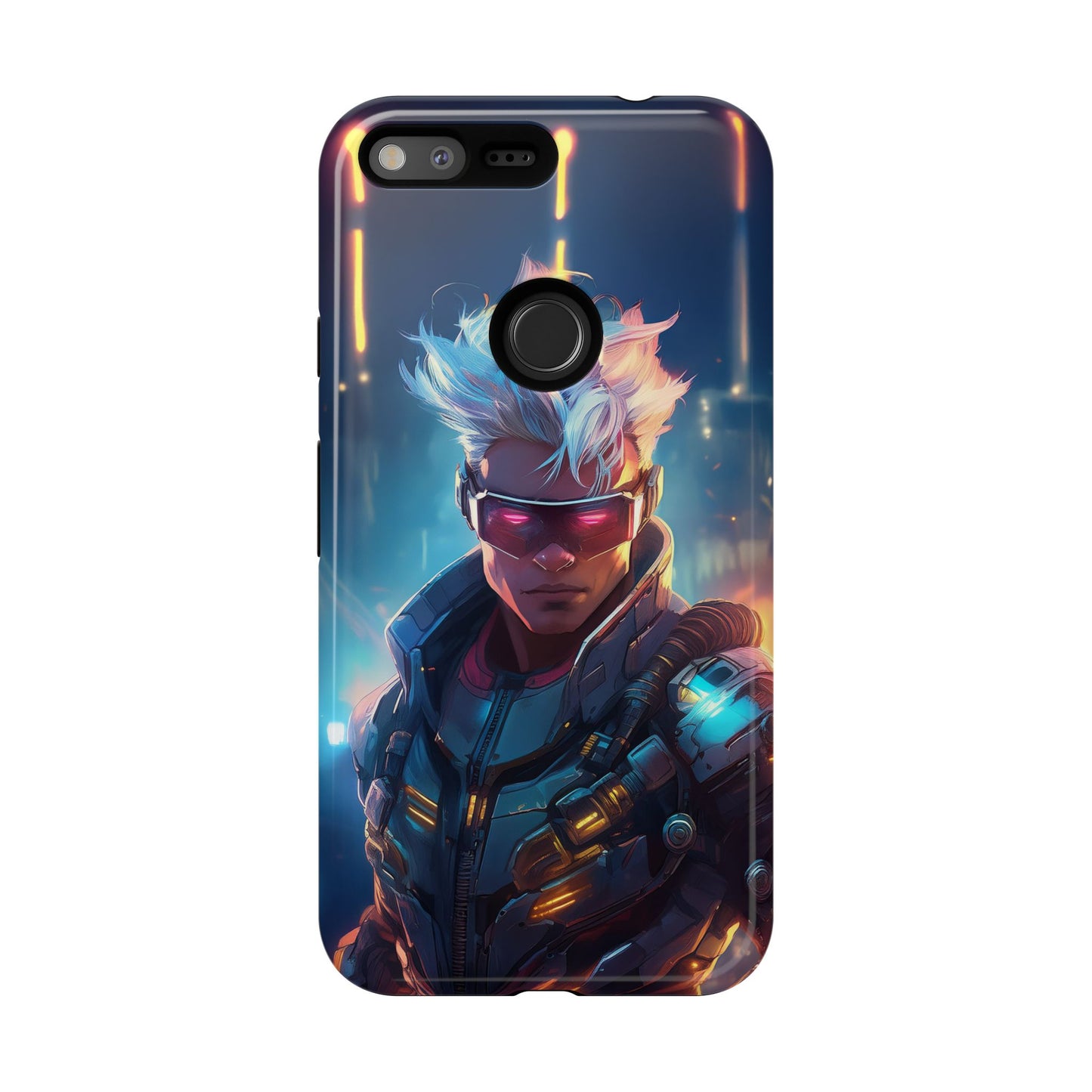 Futuristic Cyberpunk Male Cell Phone Case 018