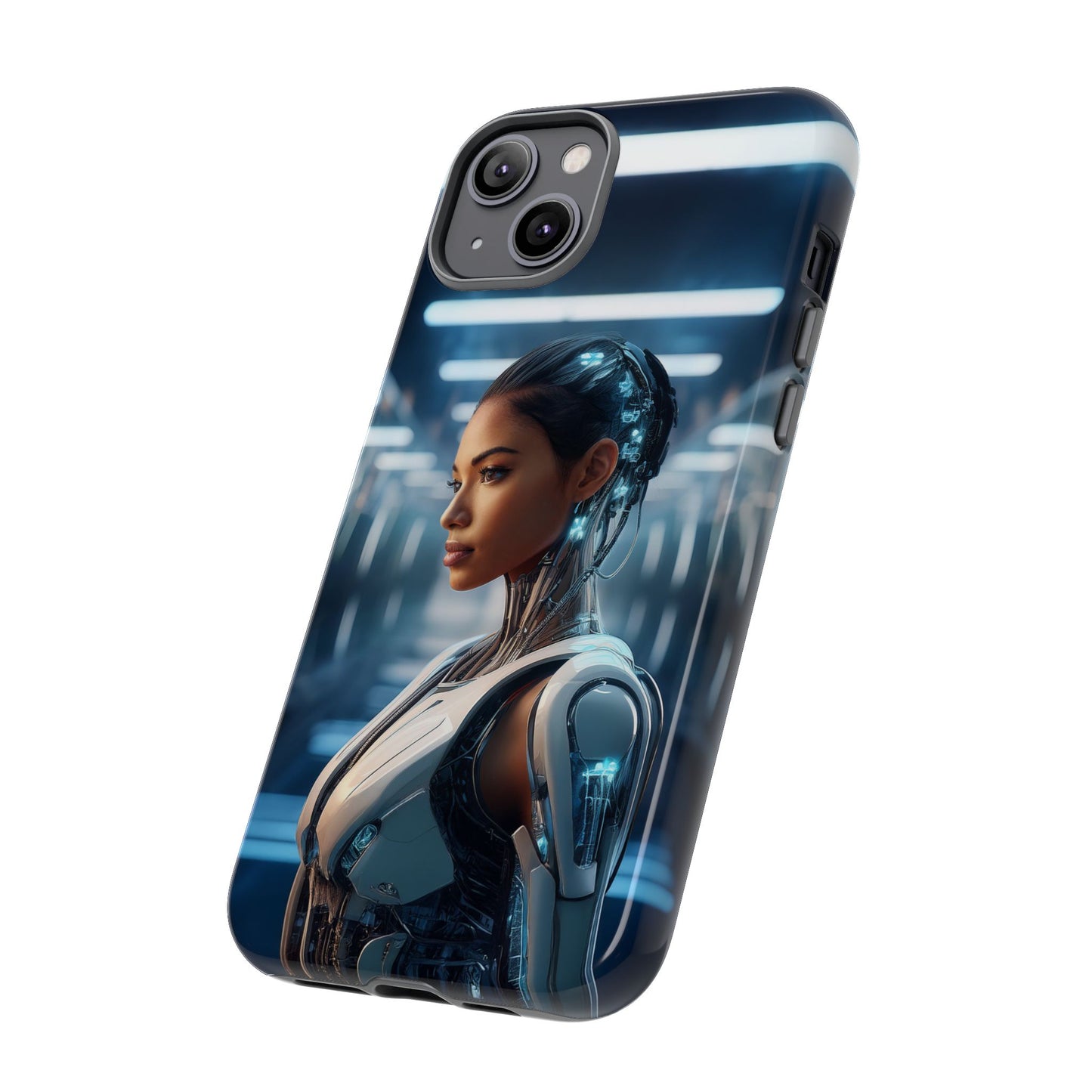 Futuristic Human Android Hybrid Cell Phone Case 002