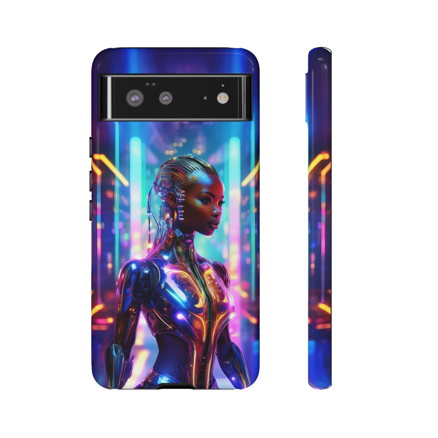 Futuristic Human Android Hybrid Cell Phone Case 018