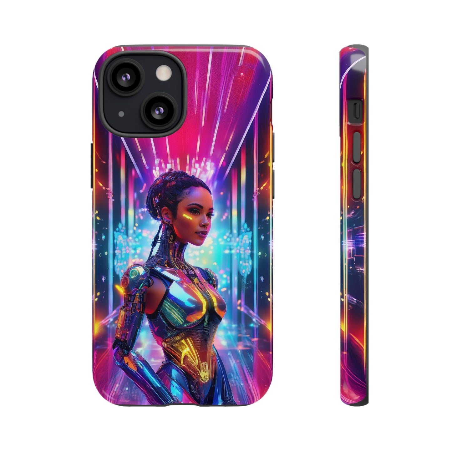 Futuristic Human Android Hybrid Cell Phone Case 006