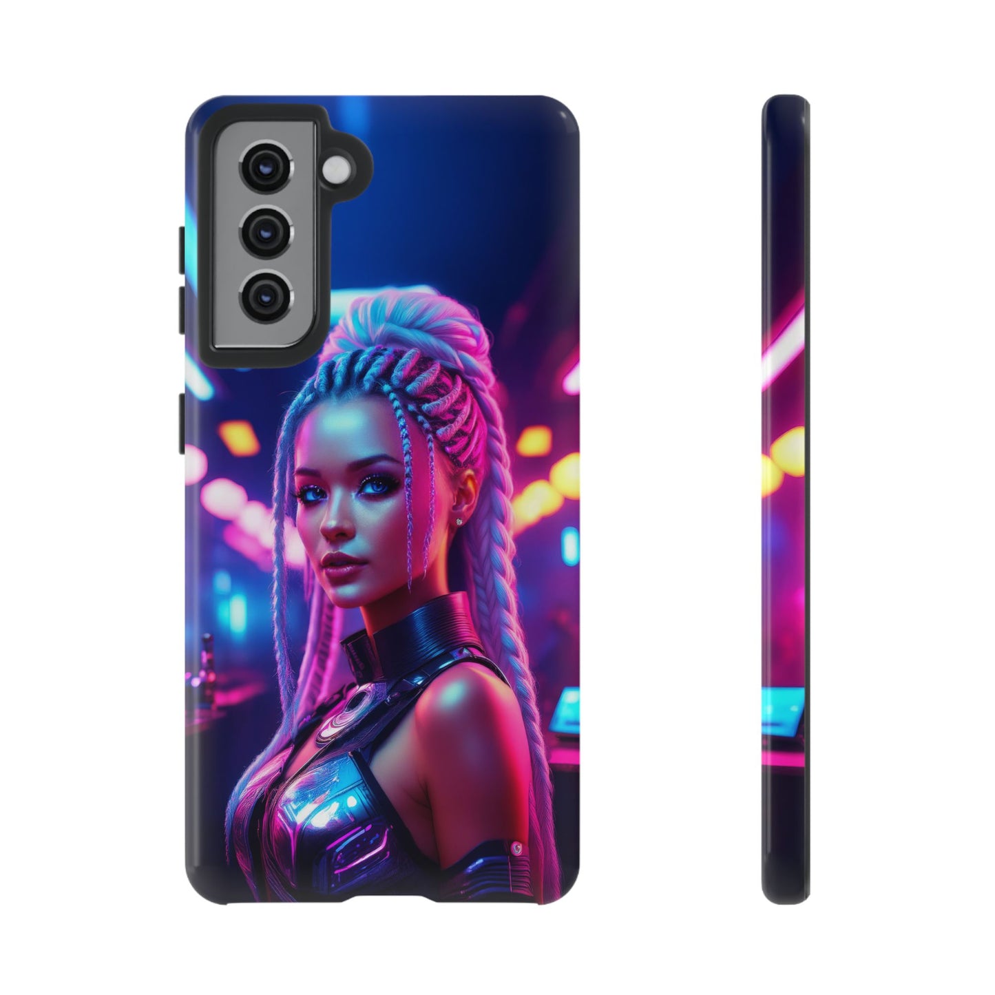 Futuristic Cyberpunk Female Cell Phone Case 007