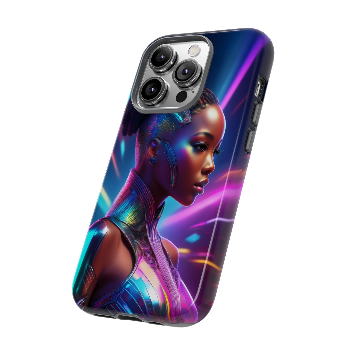 Futuristic Cyberpunk Female Cell Phone Case 014