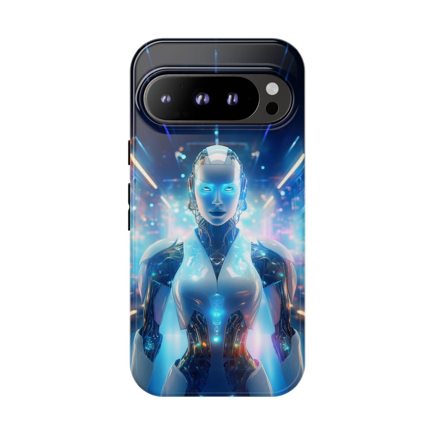 Futuristic Human Android Hybrid Cell Phone Case 012