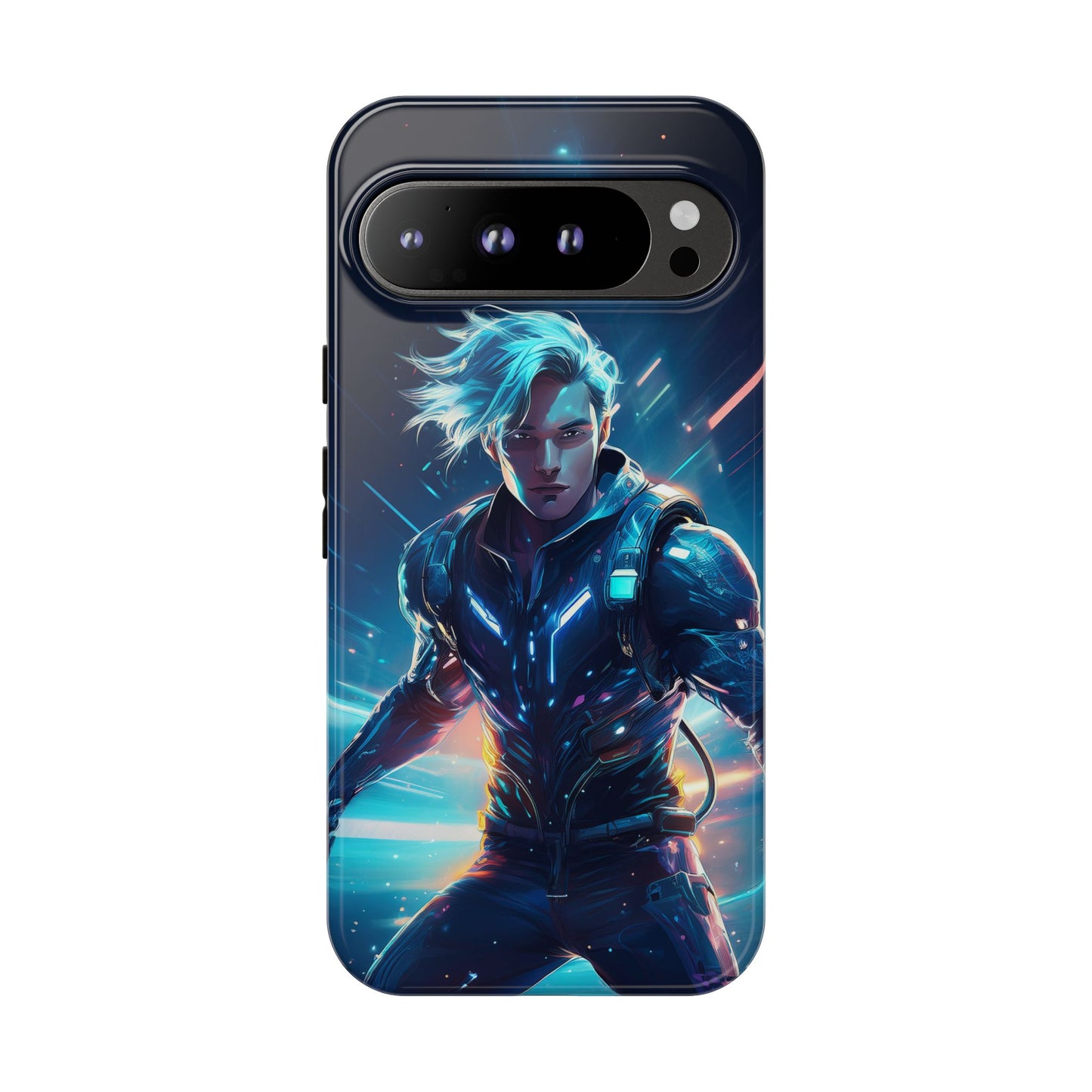 Futuristic Cyberpunk Male Cell Phone Case 024