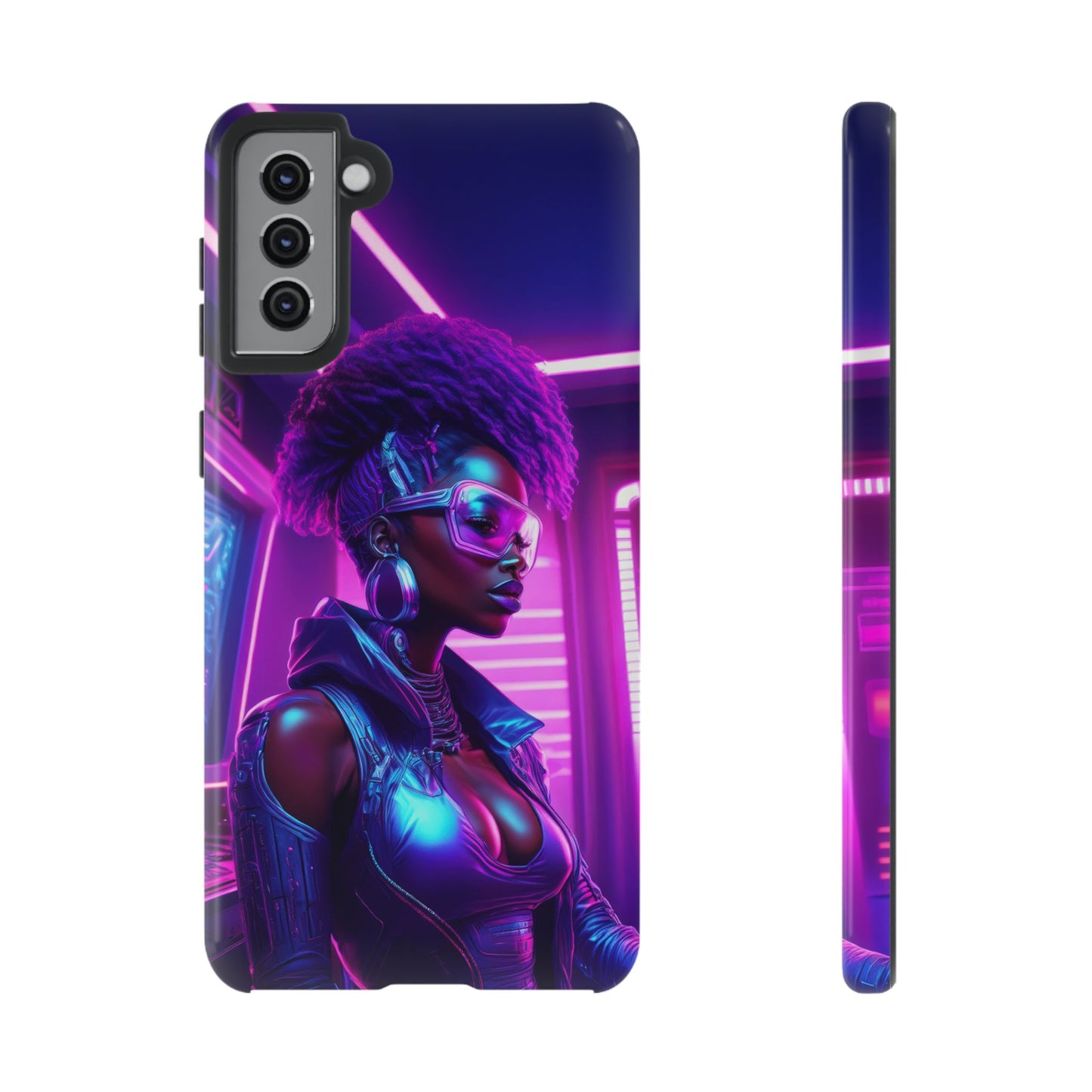 Futuristic Cyberpunk Female Cell Phone Case 004