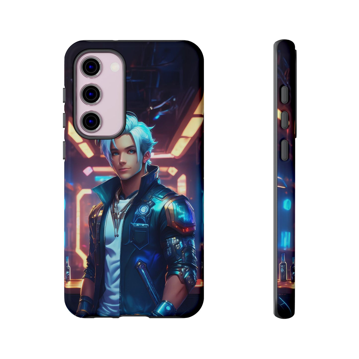 Futuristic Cyberpunk Male Cell Phone Case 009