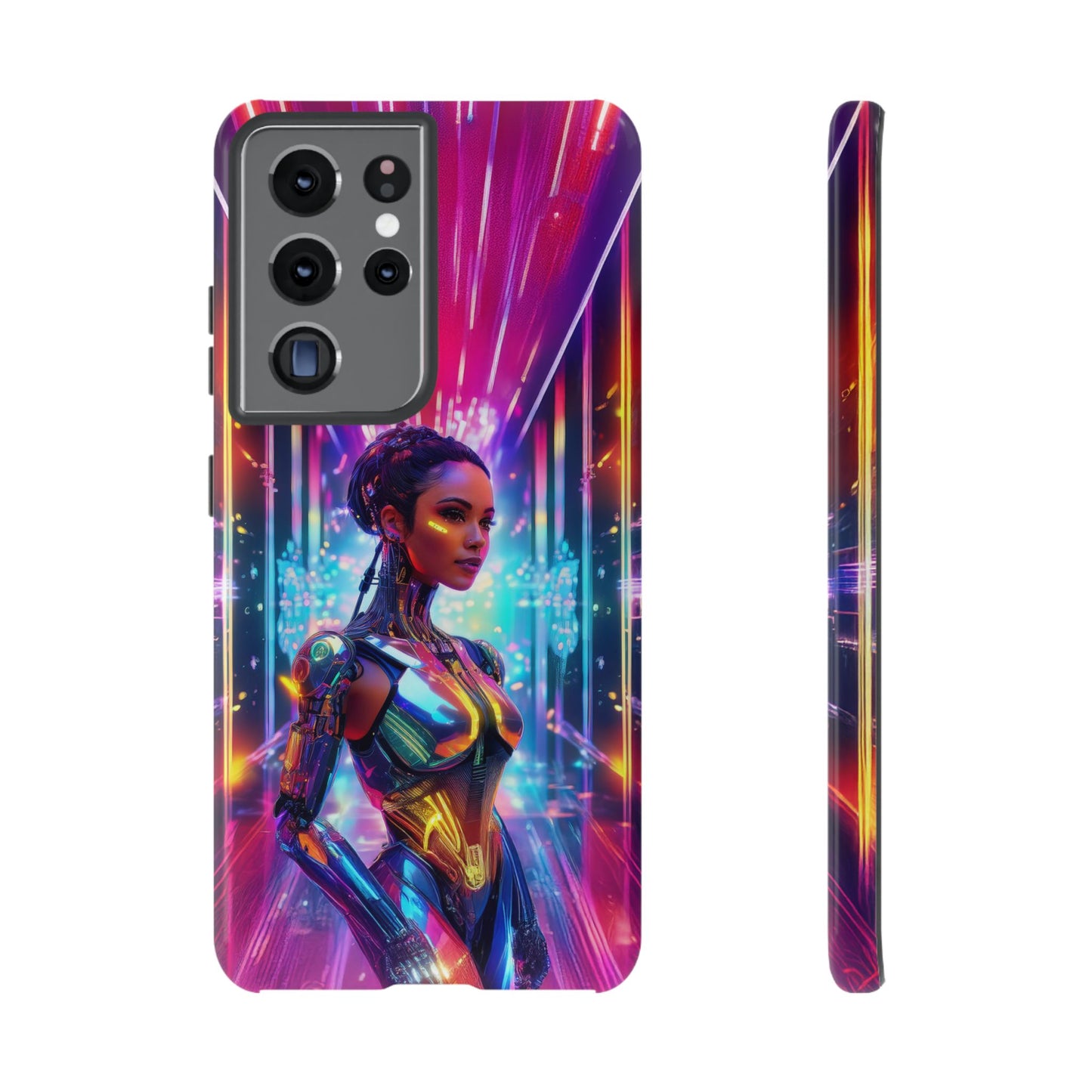 Futuristic Human Android Hybrid Cell Phone Case 006