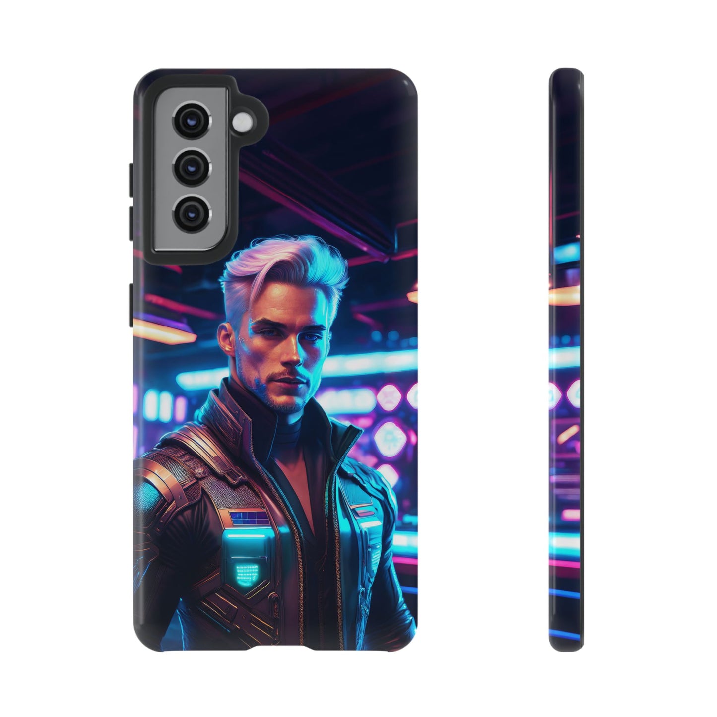 Futuristic Cyberpunk Male Cell Phone Case 008