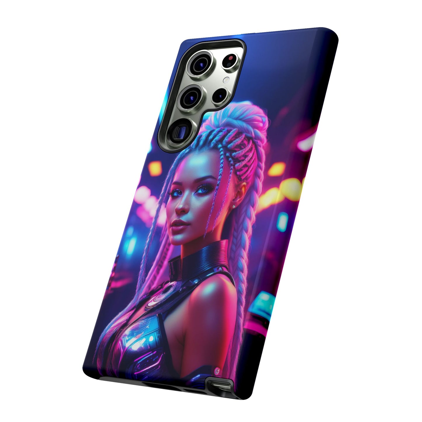 Futuristic Cyberpunk Female Cell Phone Case 007