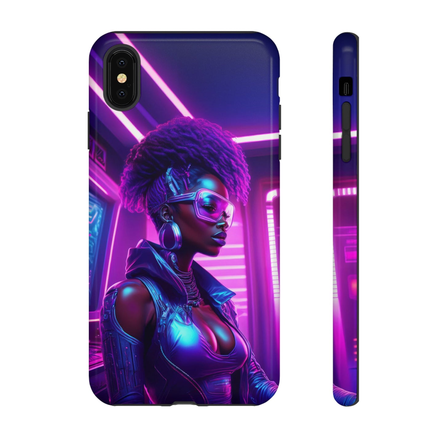 Futuristic Cyberpunk Female Cell Phone Case 004