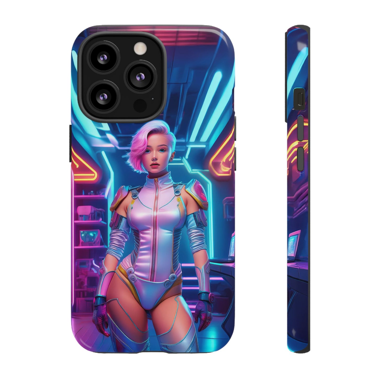 Futuristic Cyberpunk Female Cell Phone Case 002