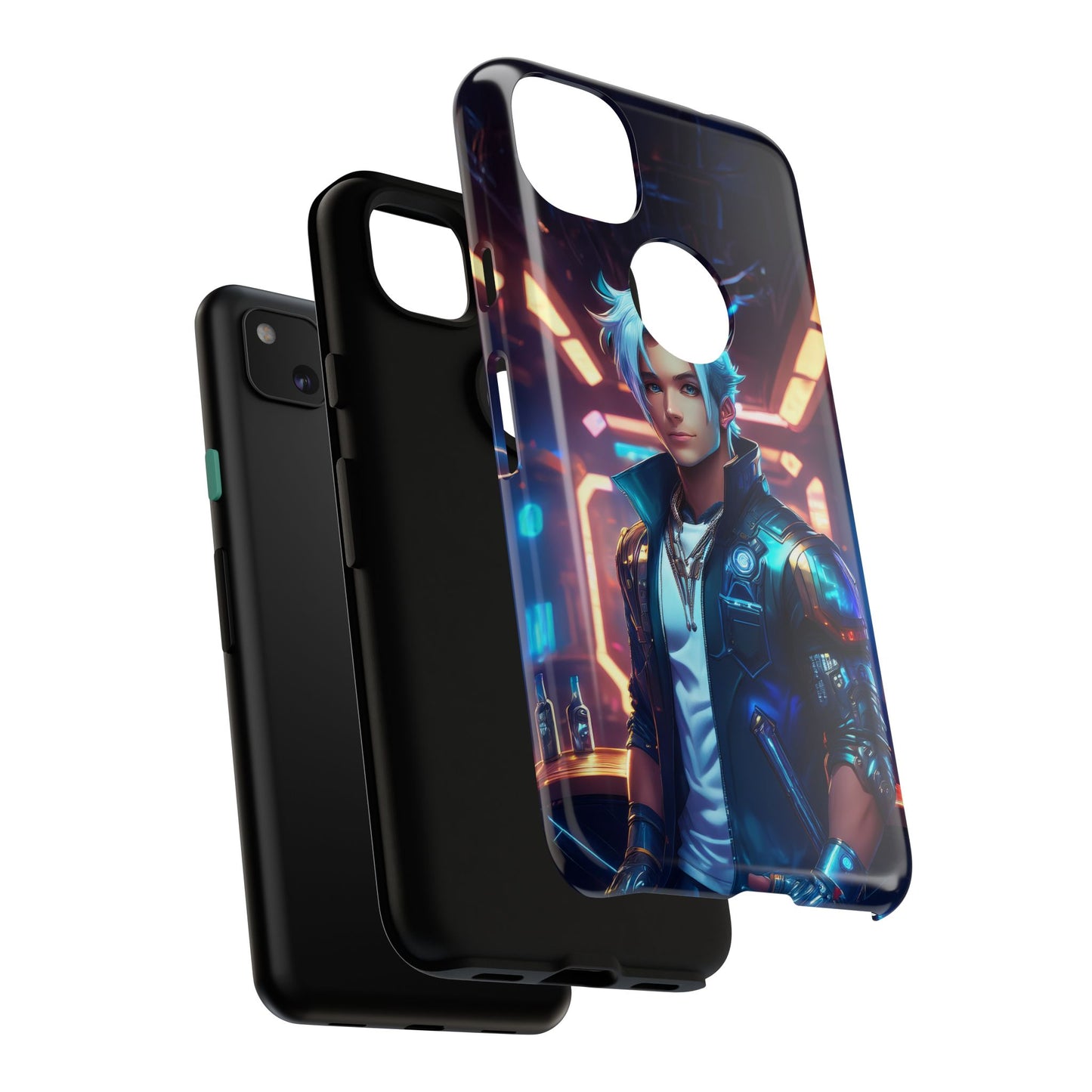 Futuristic Cyberpunk Male Cell Phone Case 009