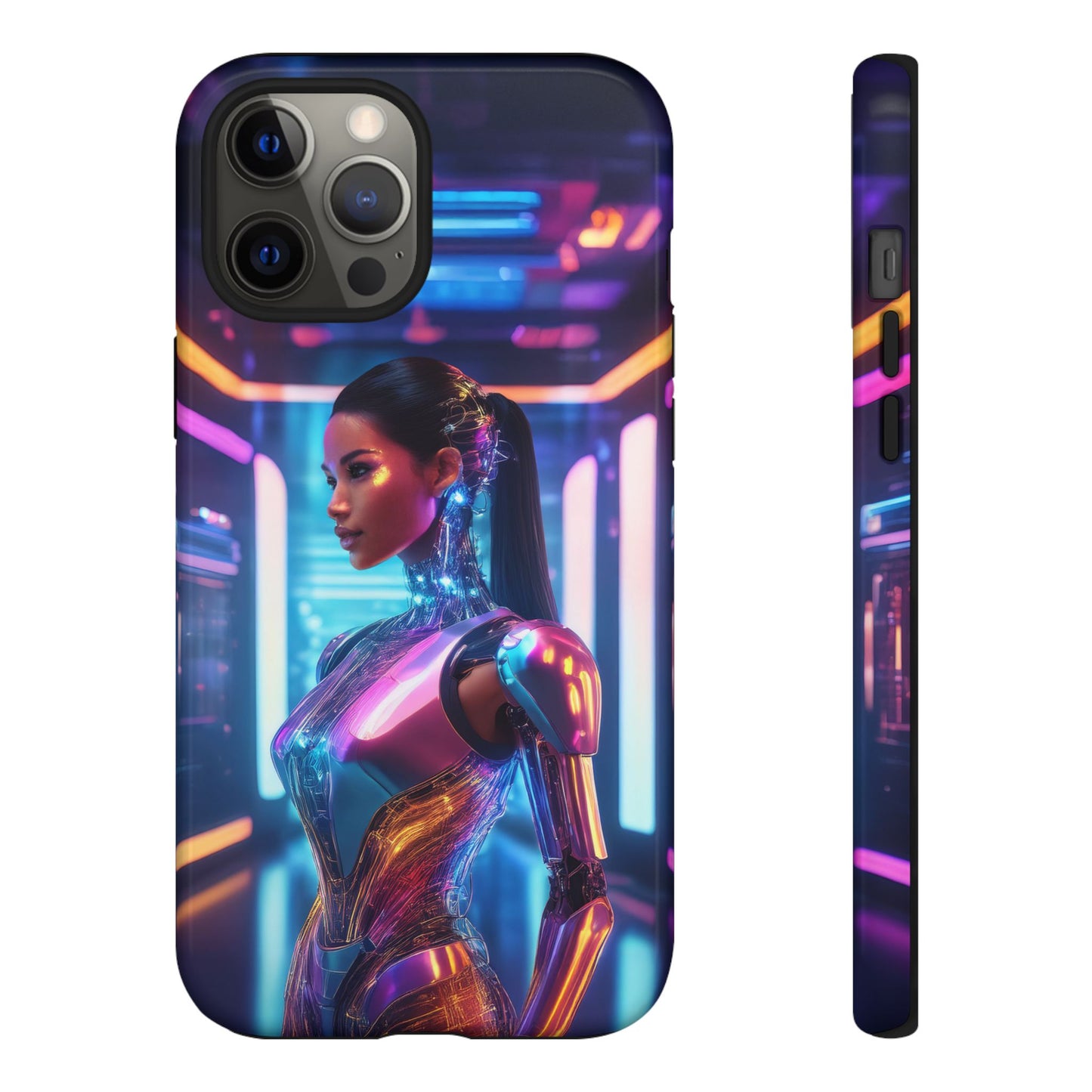 Futuristic Human Android Hybrid Cell Phone Case 016