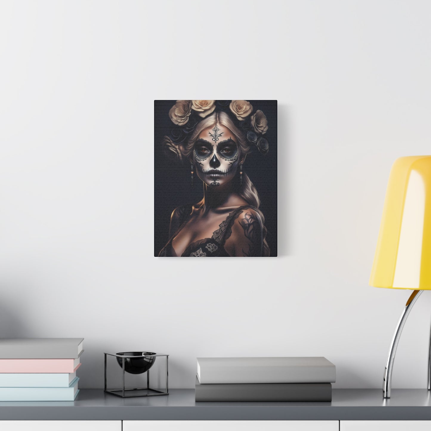 Dia de los Muertos Canvas Art | Day of the Dead - Stretched Matte Wall Decor 007