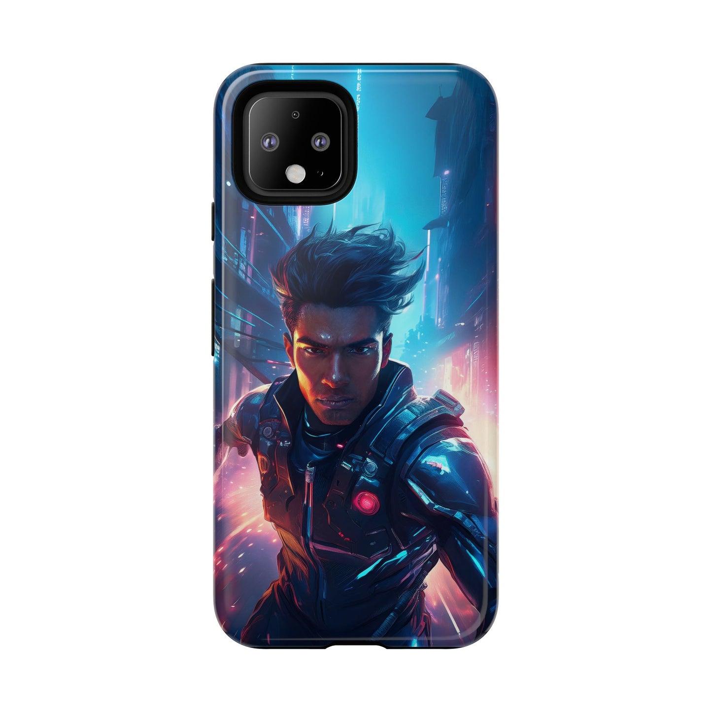 Futuristic Cyberpunk Male Cell Phone Case 017