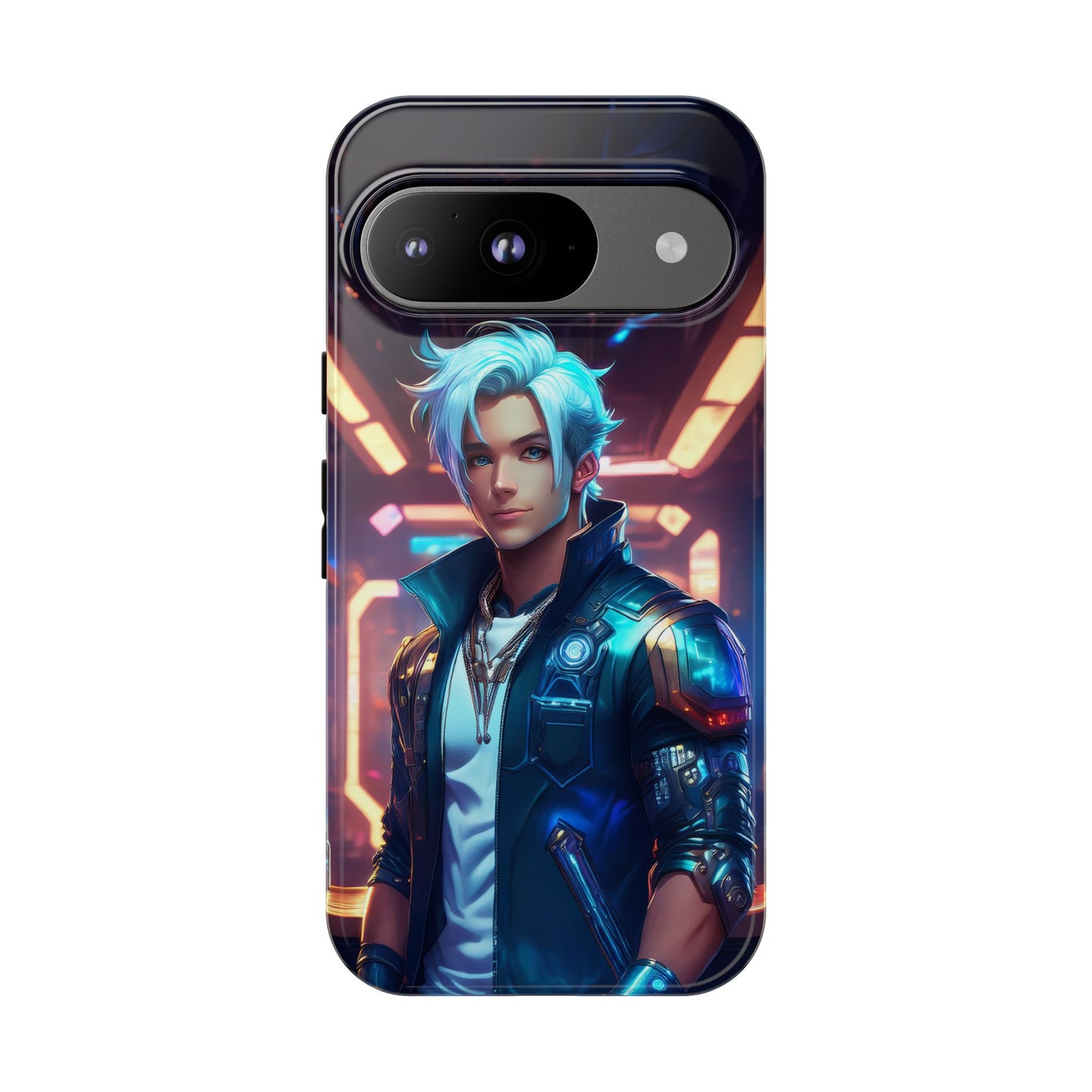 Futuristic Cyberpunk Male Cell Phone Case 009