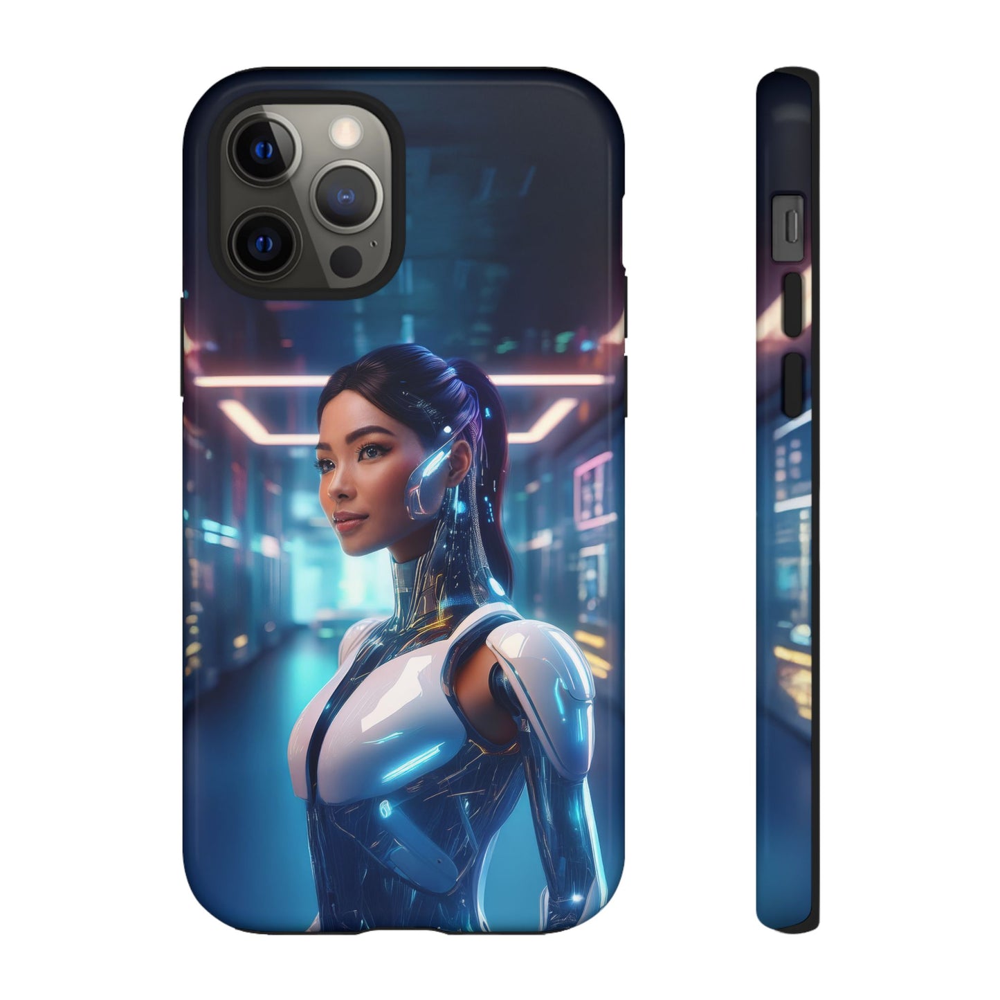 Futuristic Human Android Hybrid Cell Phone Case 005