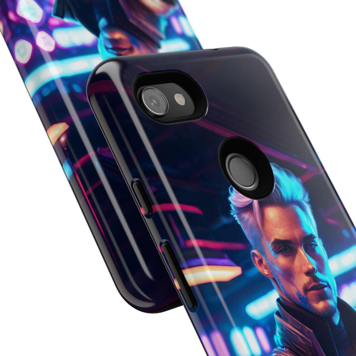 Futuristic Cyberpunk Male Cell Phone Case 008