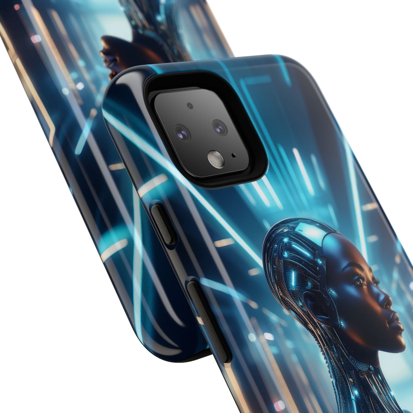 Futuristic Human Android Hybrid Cell Phone Case 003