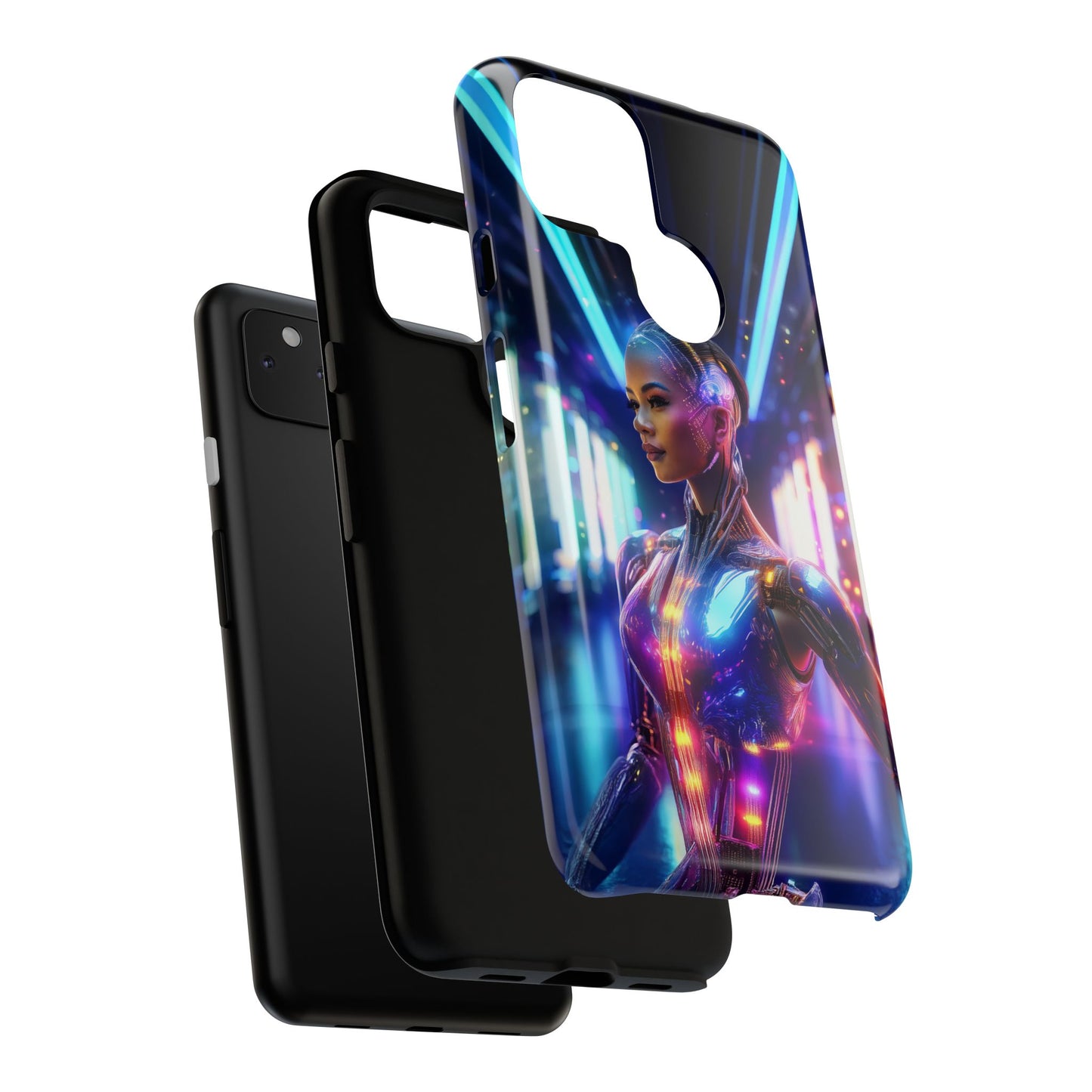 Futuristic Human Android Hybrid Cell Phone Case 010