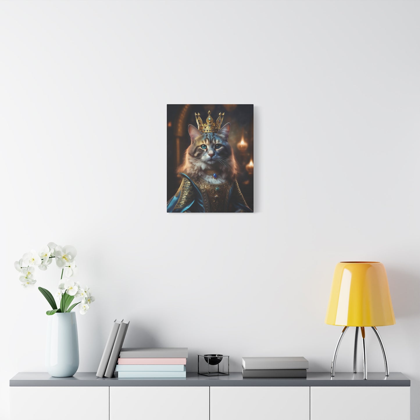 Her Royal Meowjesty Canvas Art | Stretched Matte Wall Decor 001