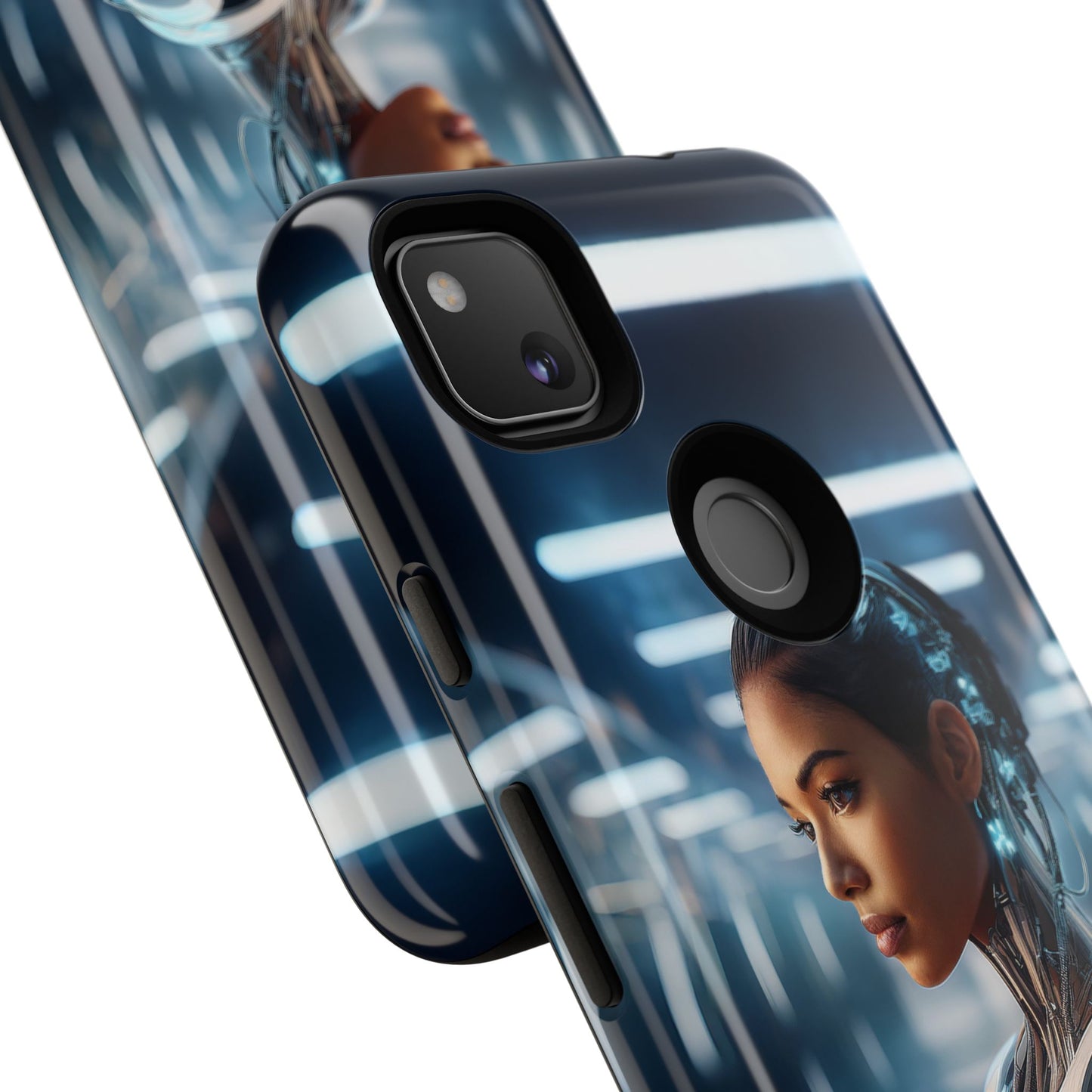 Futuristic Human Android Hybrid Cell Phone Case 002