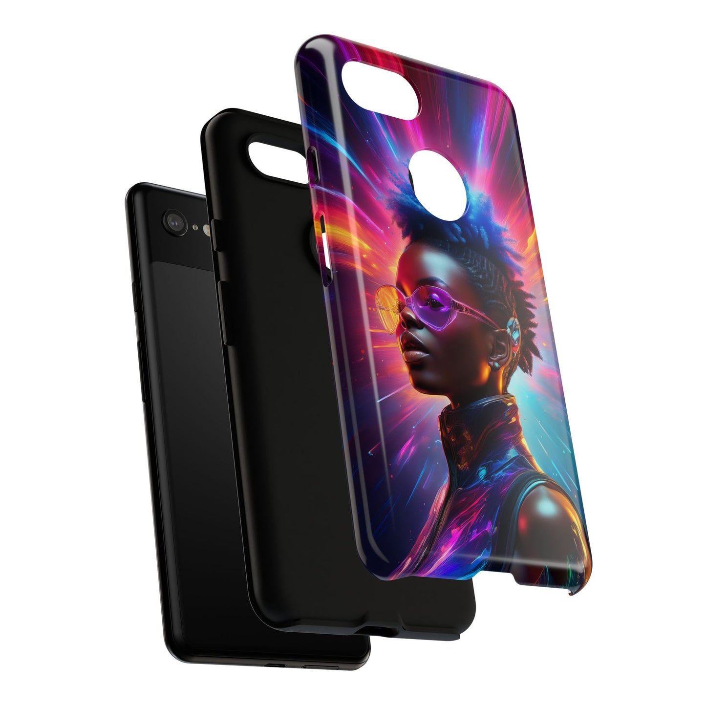 Futuristic Cyberpunk Female Cell Phone Case 026