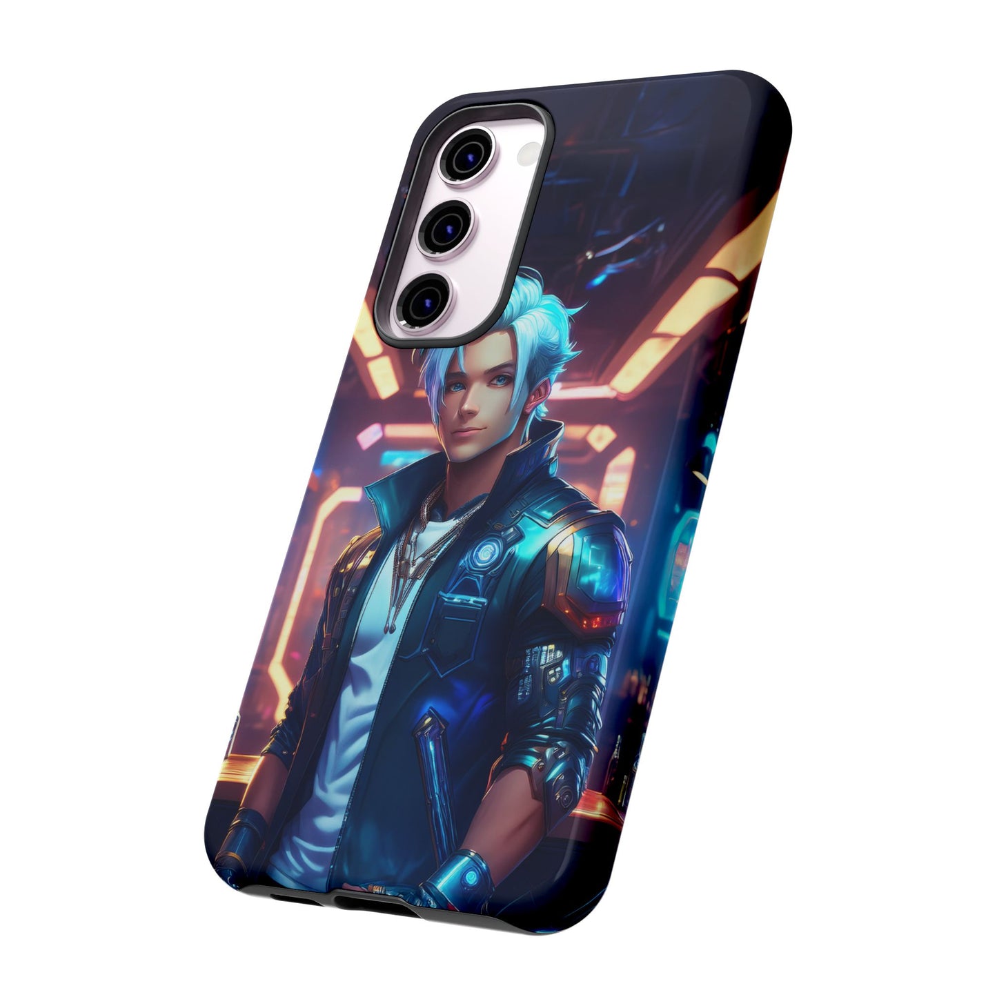 Futuristic Cyberpunk Male Cell Phone Case 009