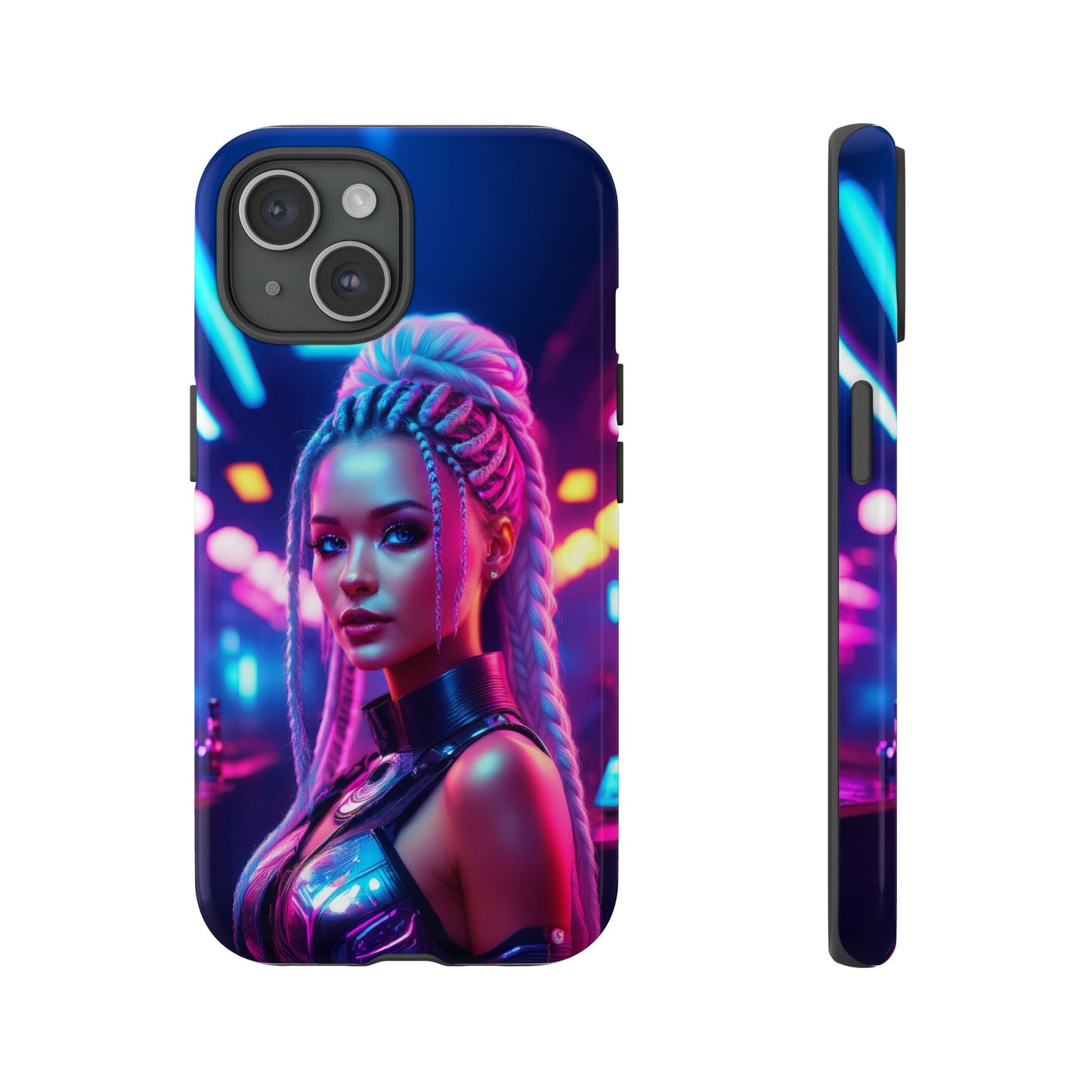 Futuristic Cyberpunk Female Cell Phone Case 007